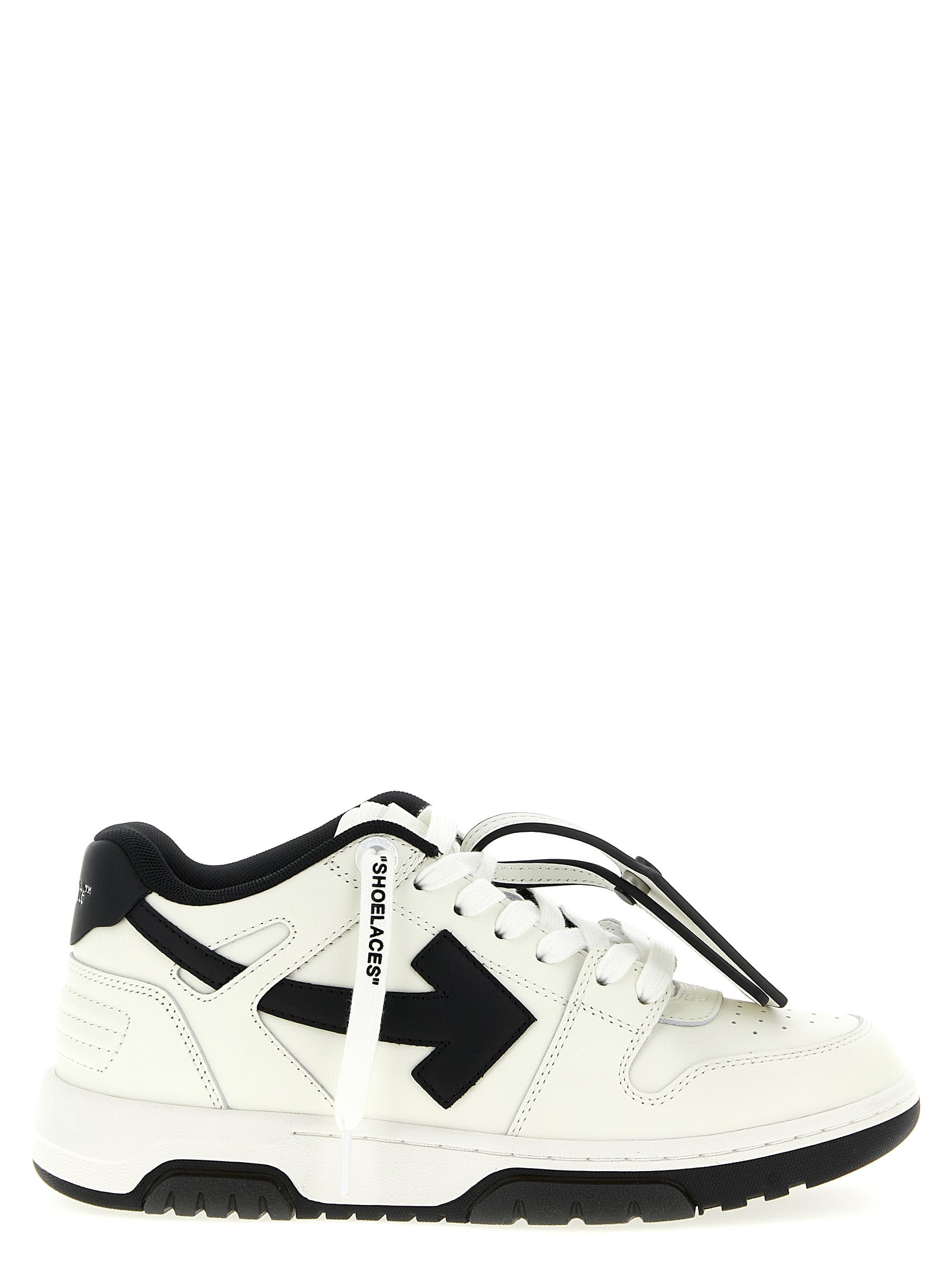 Off-White White Black Low Top Sneakers Calf Leather