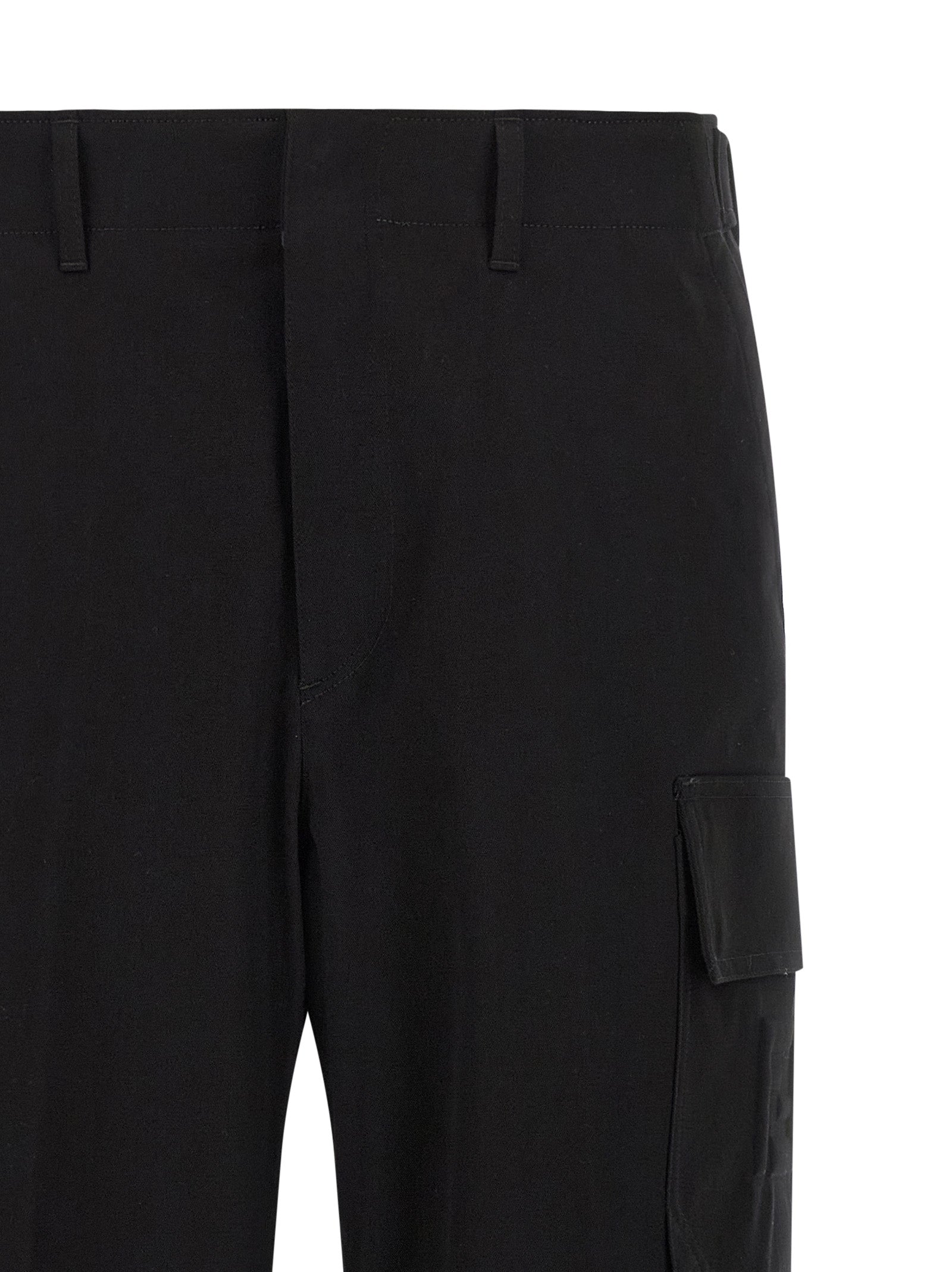 Fendi Cargohose aus schwarzer Baumwolle