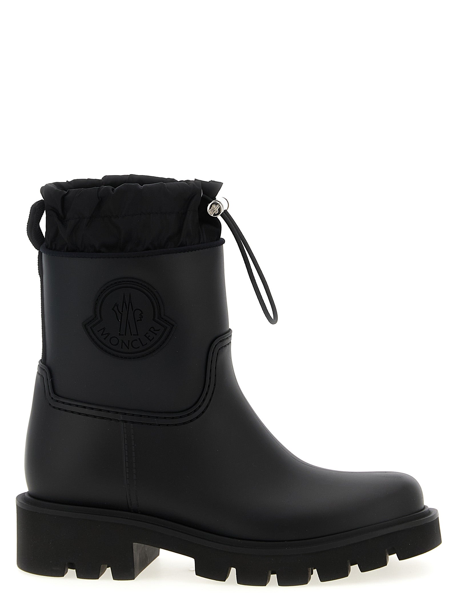 Moncler Black Kickstream Synthetic Ankle Boots