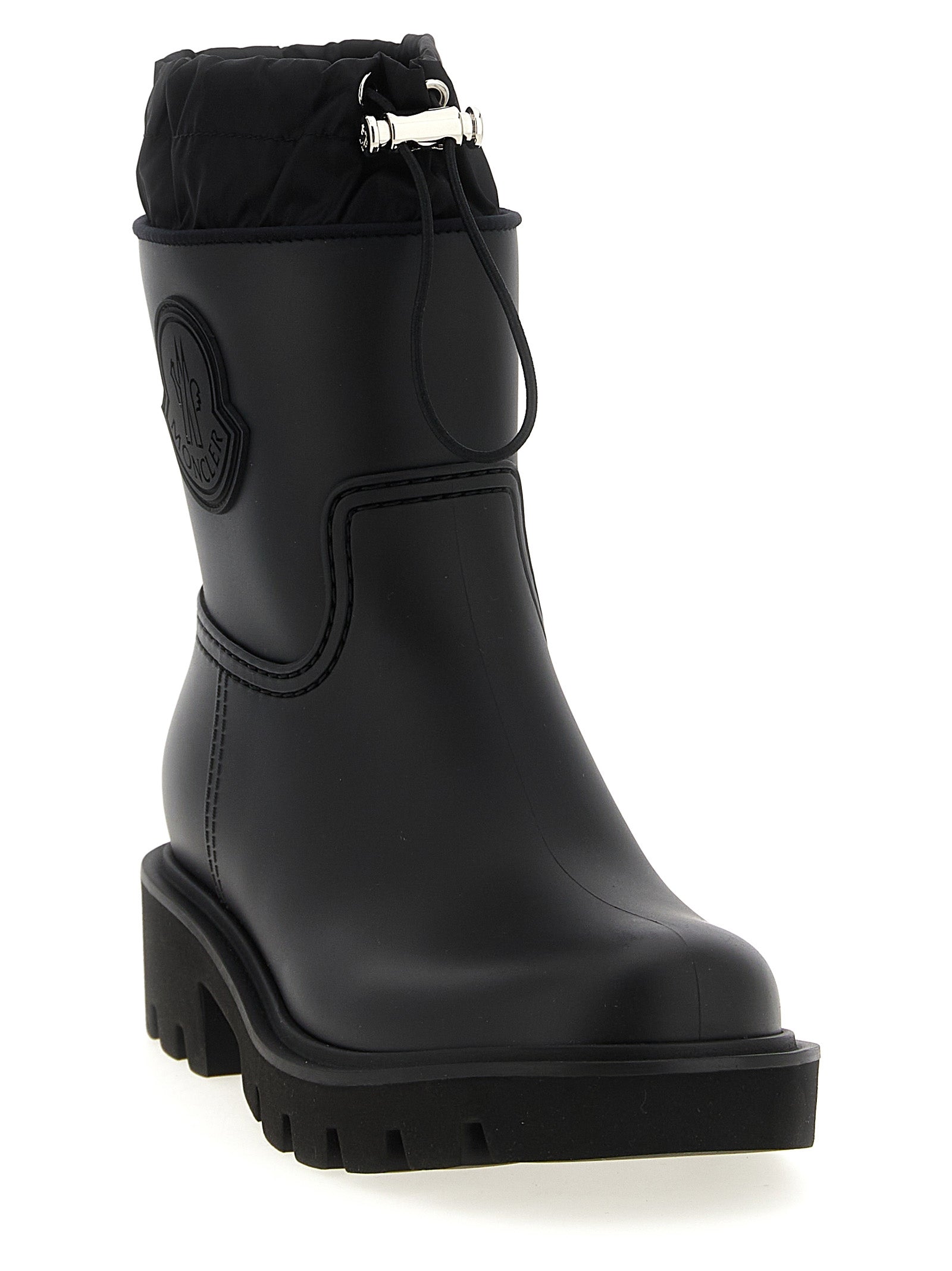 Moncler Black Kickstream Synthetic Ankle Boots