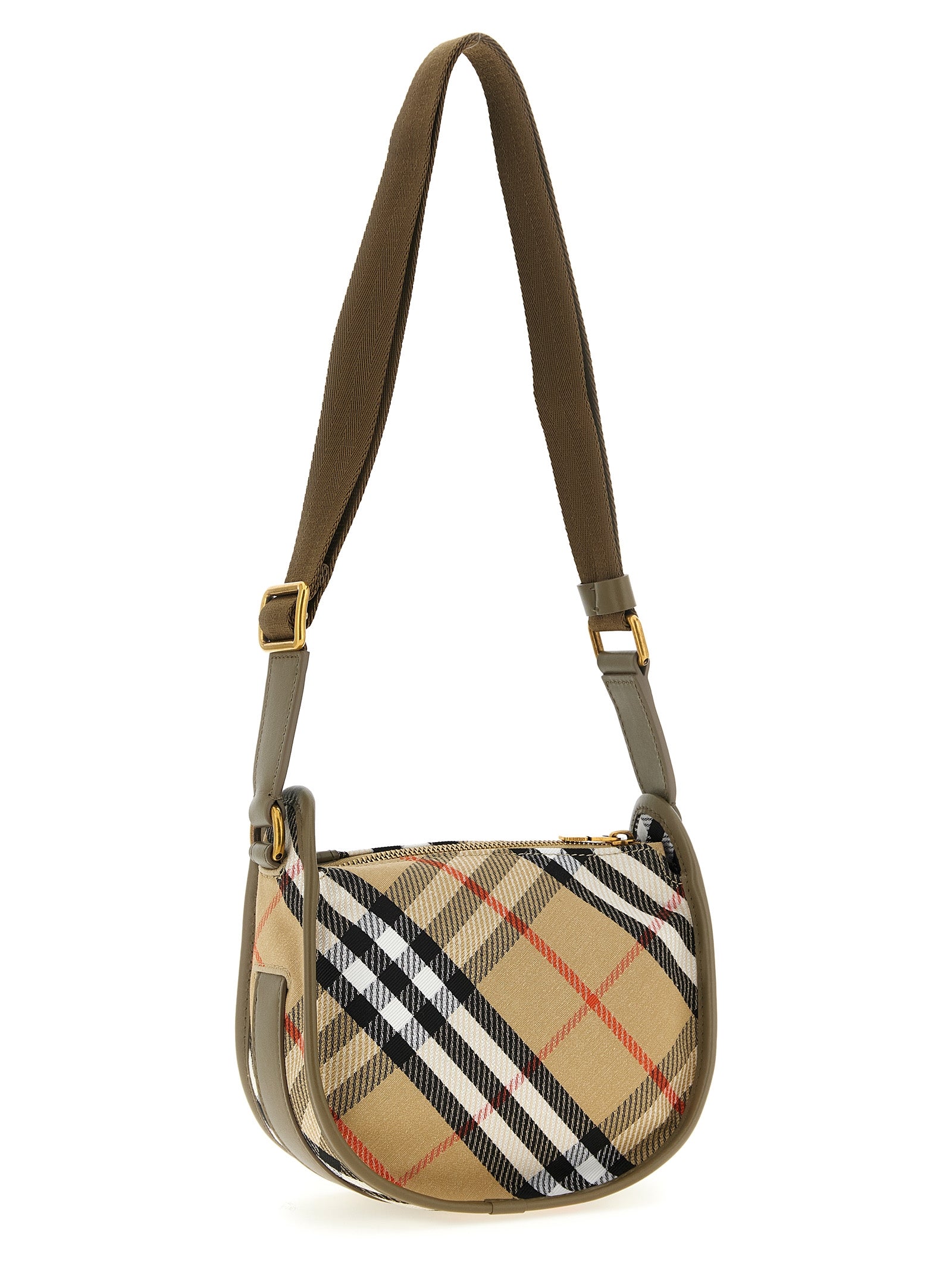 Burberry Multicolor B Clip Mini Crossbody Bag Polyester Cotton Blend