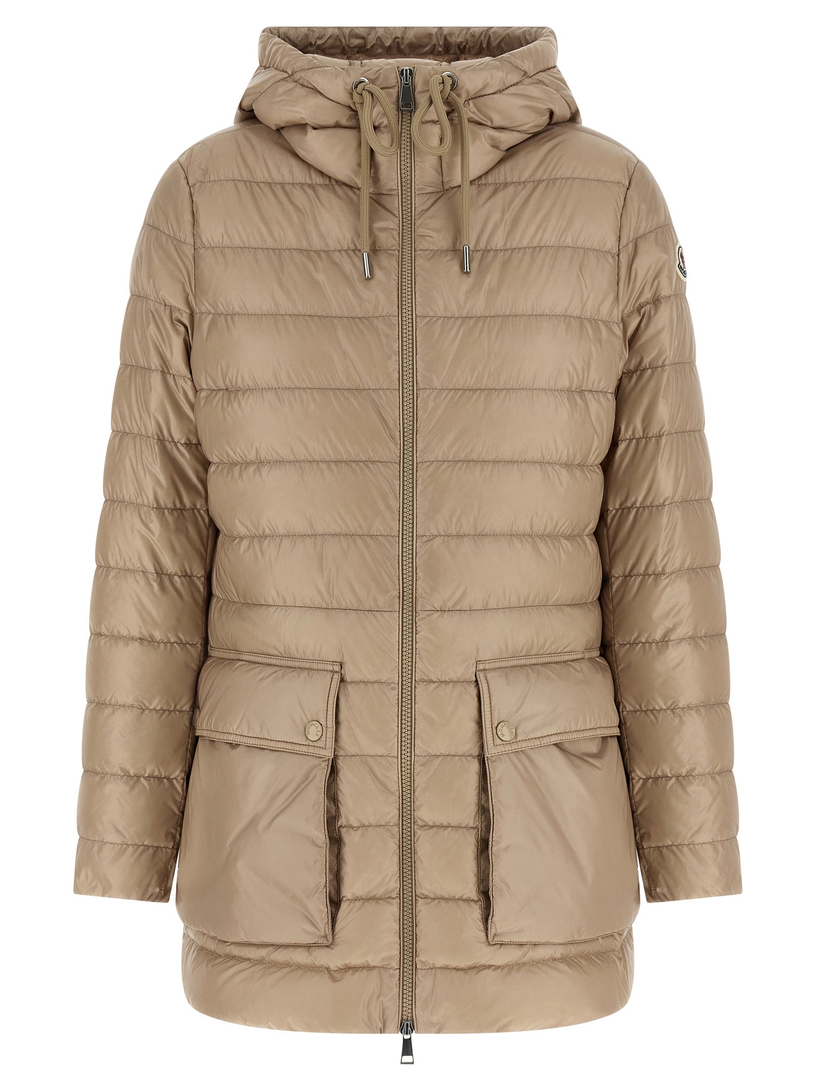 Moncler Beige Jasmin Nylon Full-Length Jacket