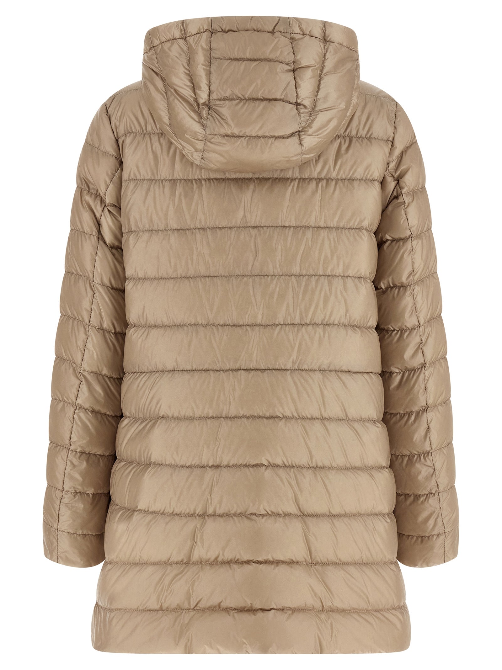 Moncler Beige Jasmin Nylon Full-Length Jacket