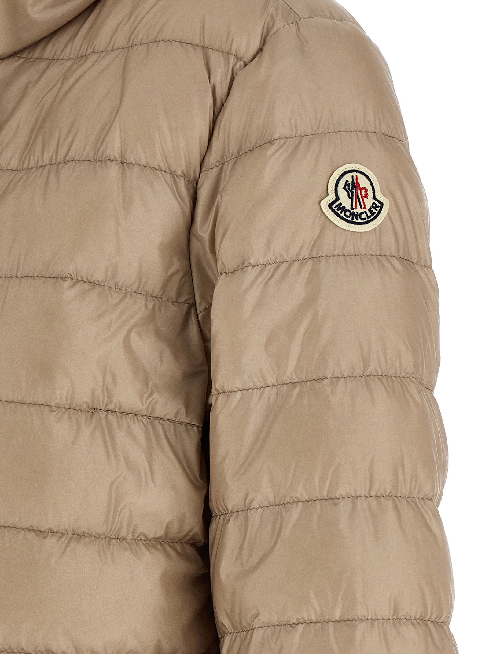 Moncler Beige Jasmin Nylon Full-Length Jacket