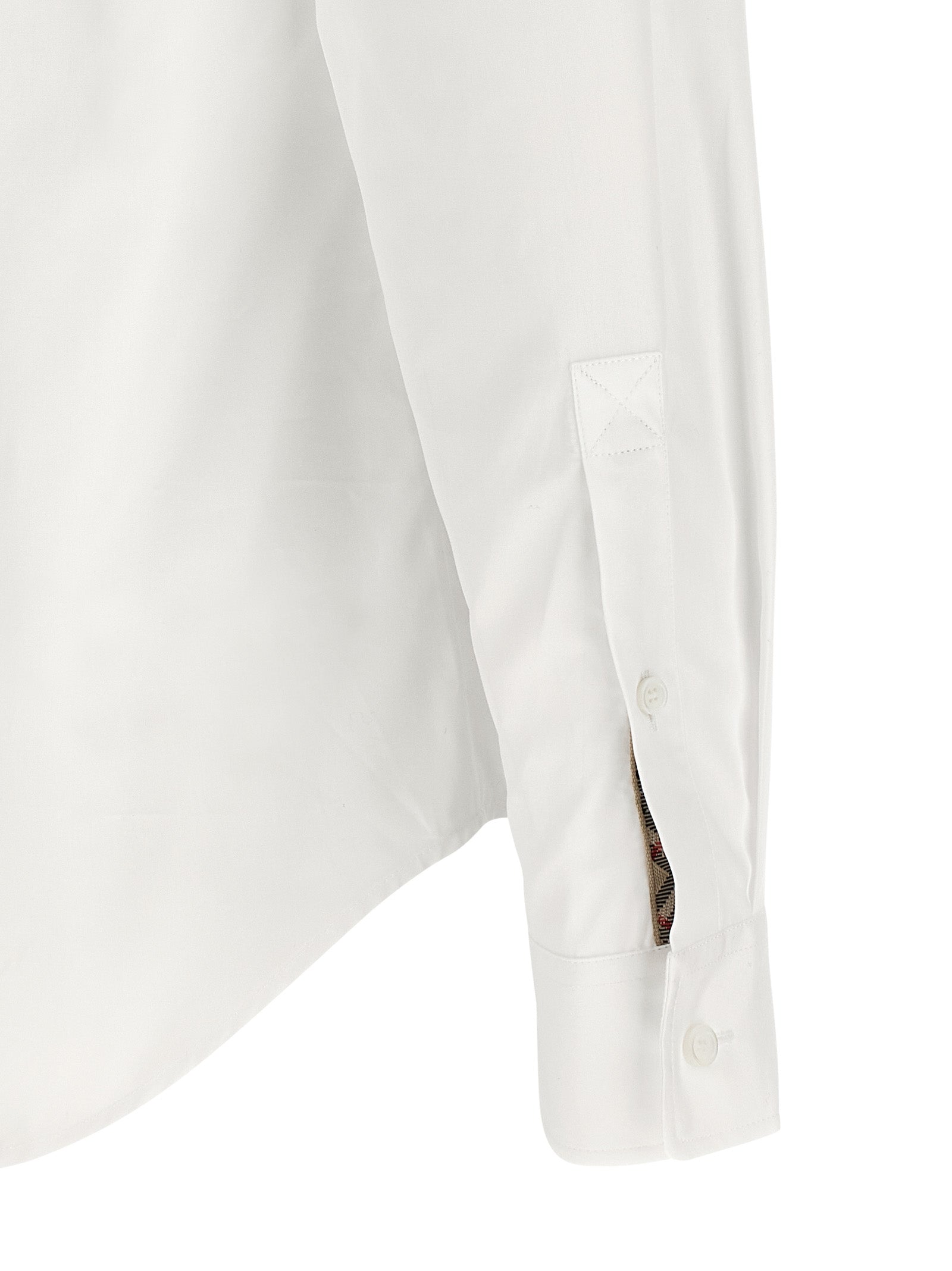 Burberry White Cotton Poplin Shirt