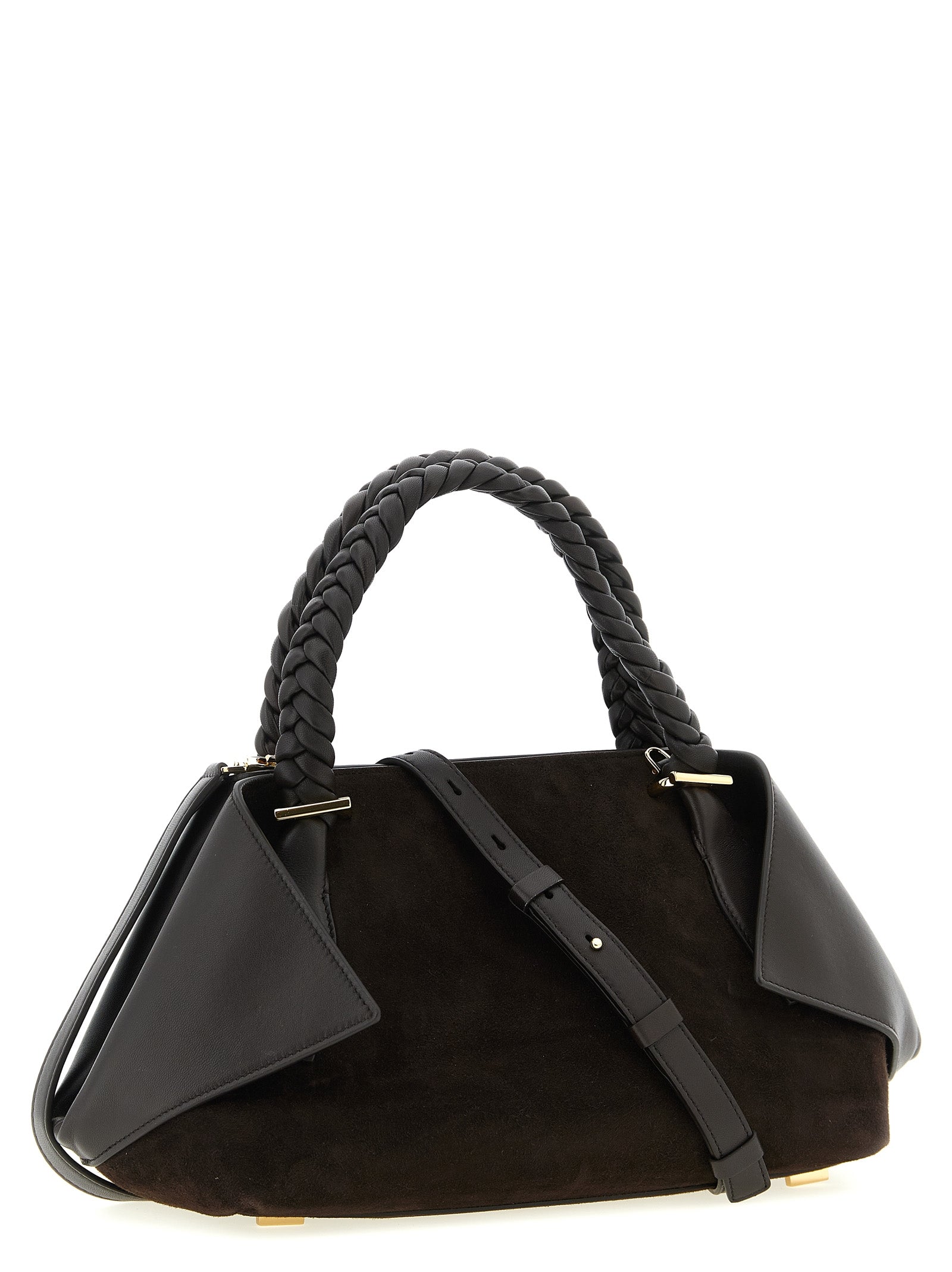Ferragamo Brown Scarf TH Handbag Leather