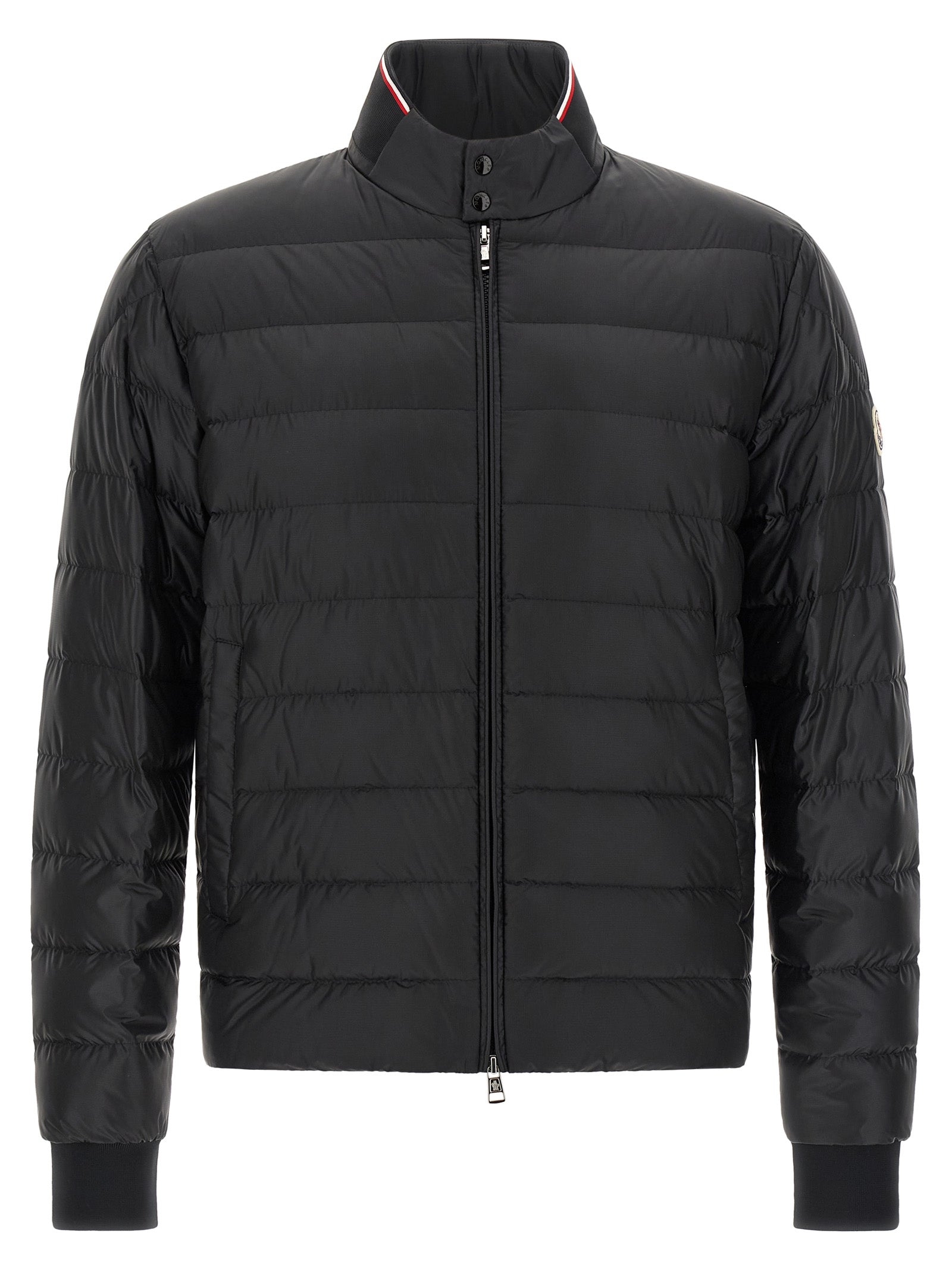 Moncler Black Rigel Nylon Full-Length Jacket