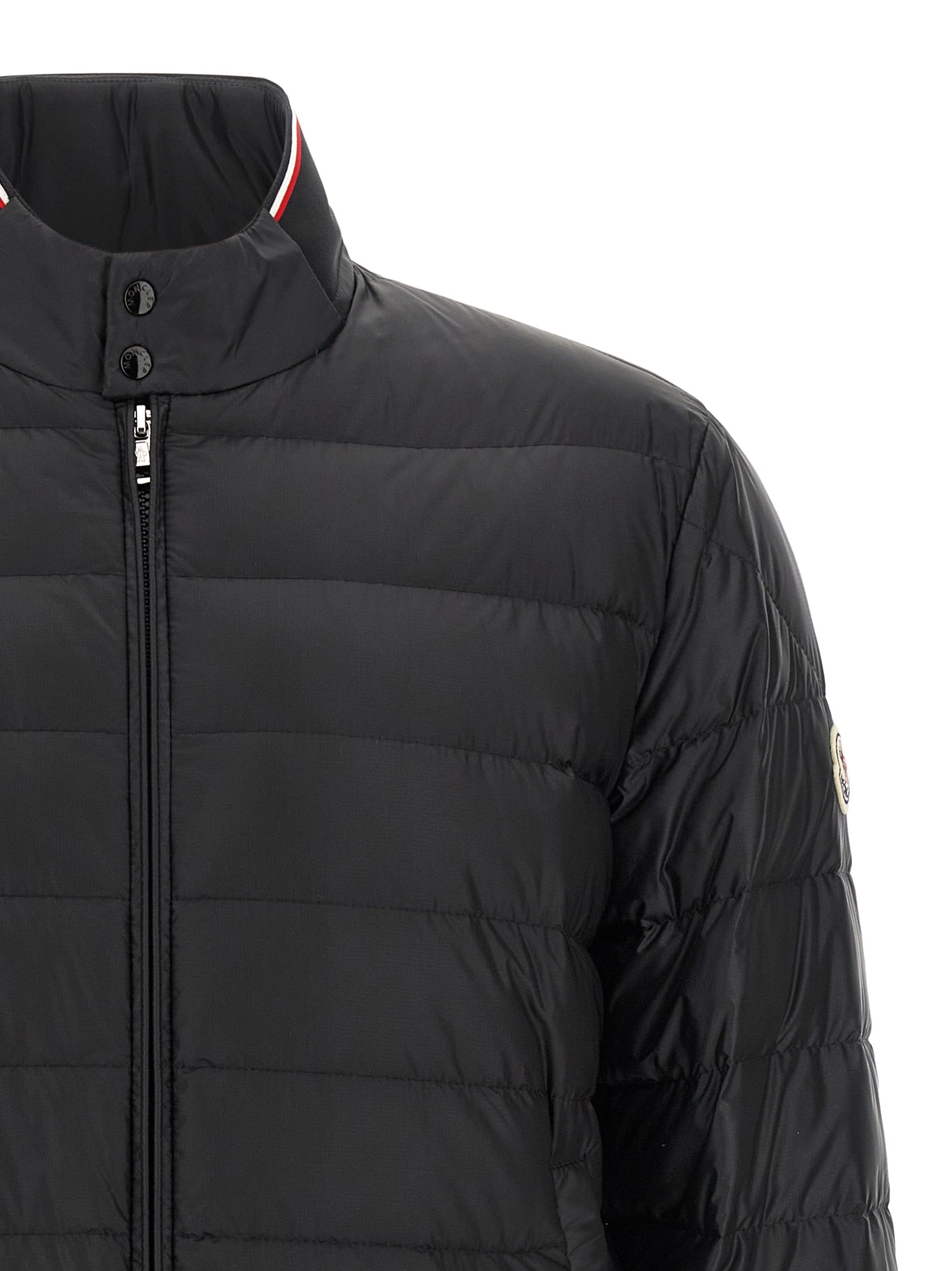 Moncler Black Rigel Nylon Full-Length Jacket