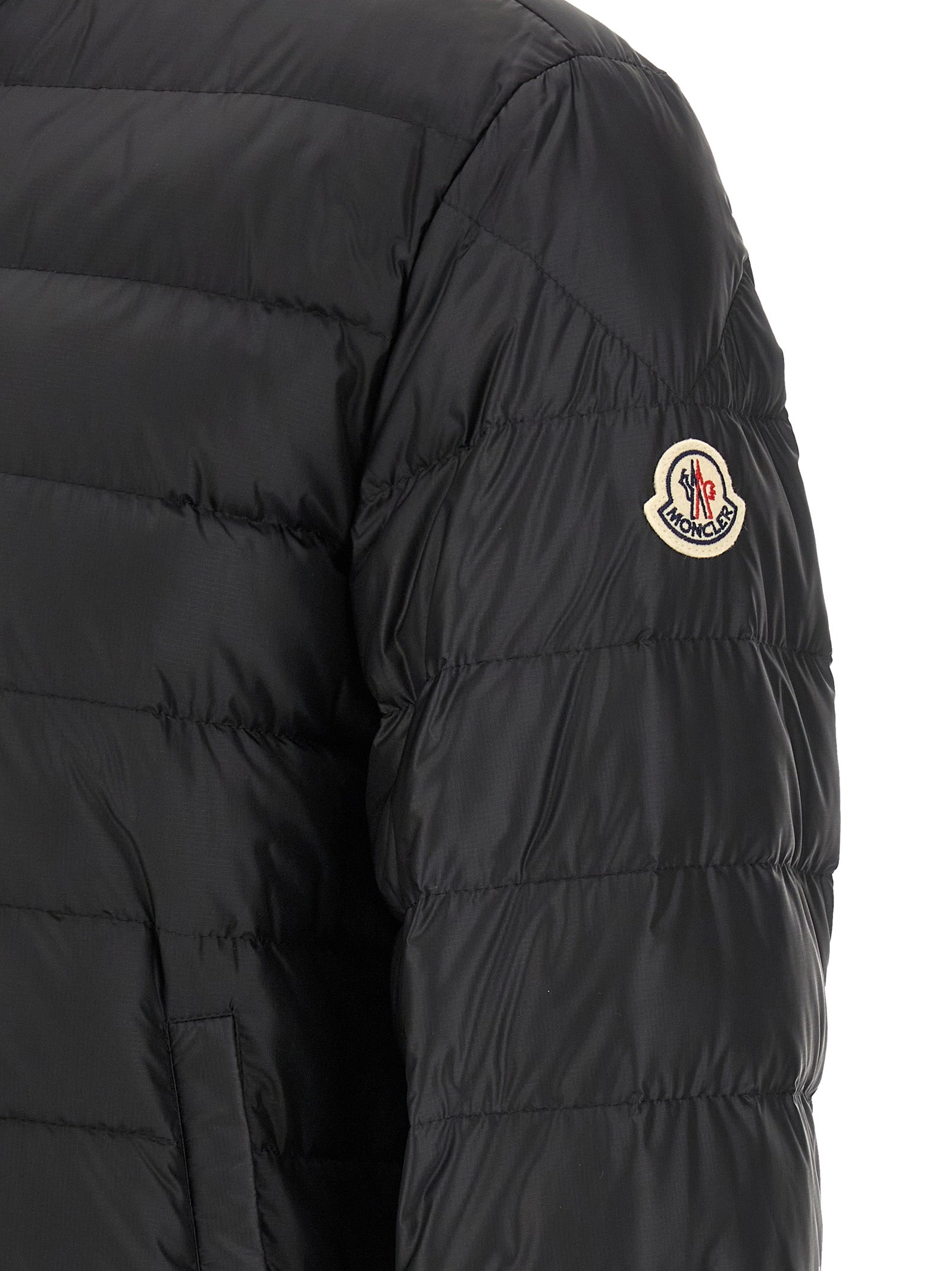 Moncler Black Rigel Nylon Full-Length Jacket