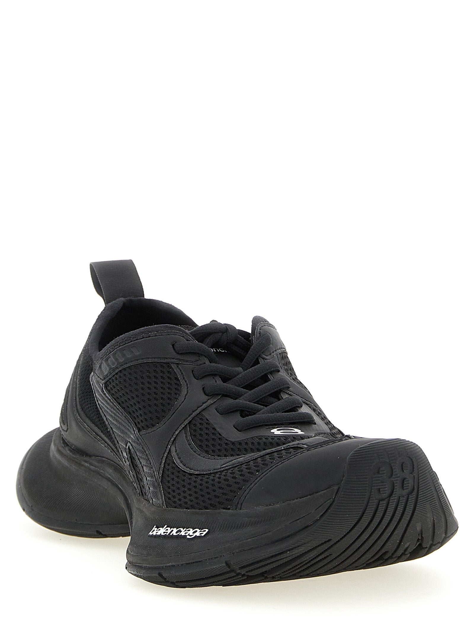 Balenciaga Black Circuit Synthetic Athletic Sneakers