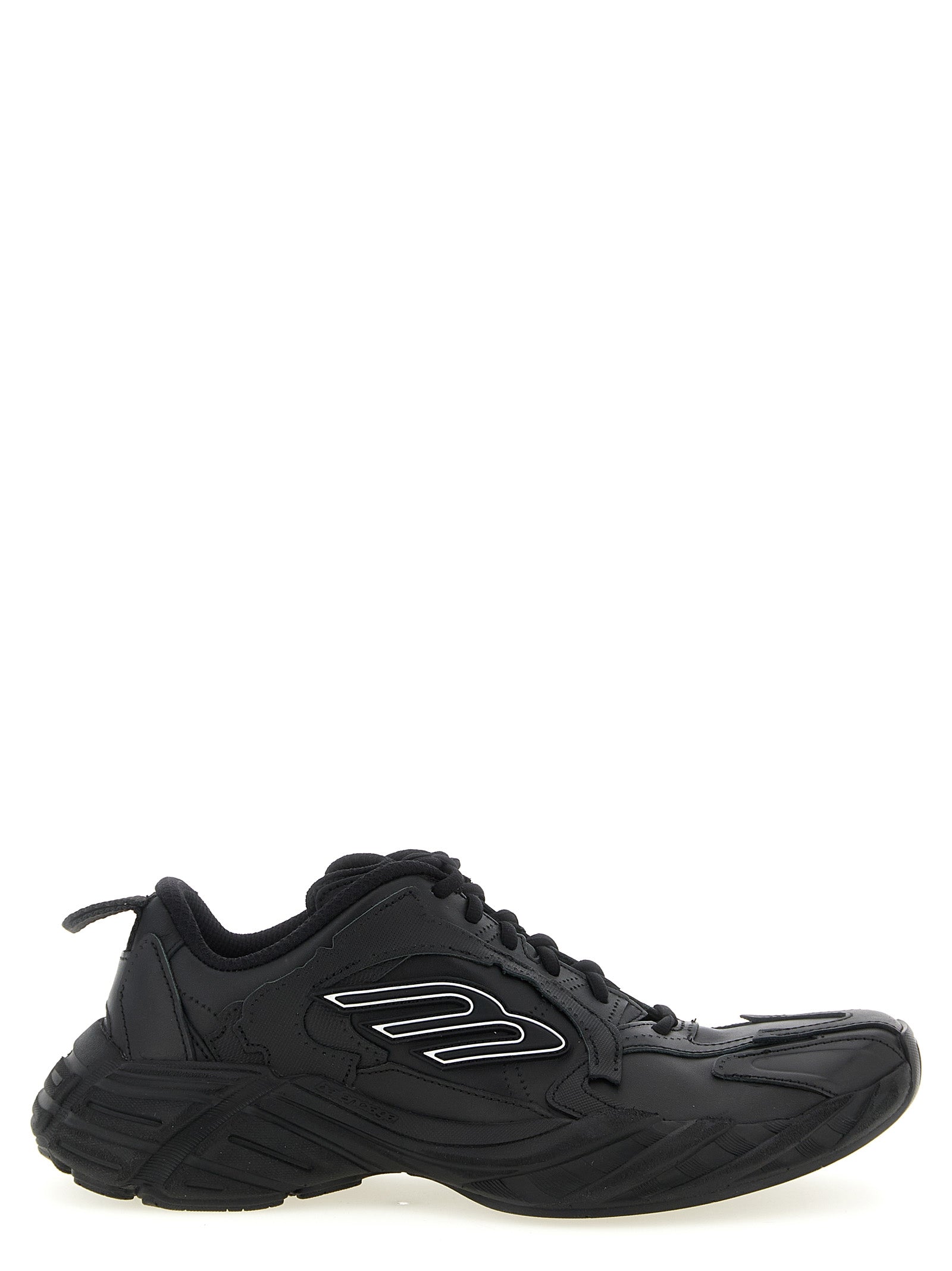Balenciaga Black Monday Athletic Sneakers Calf Leather