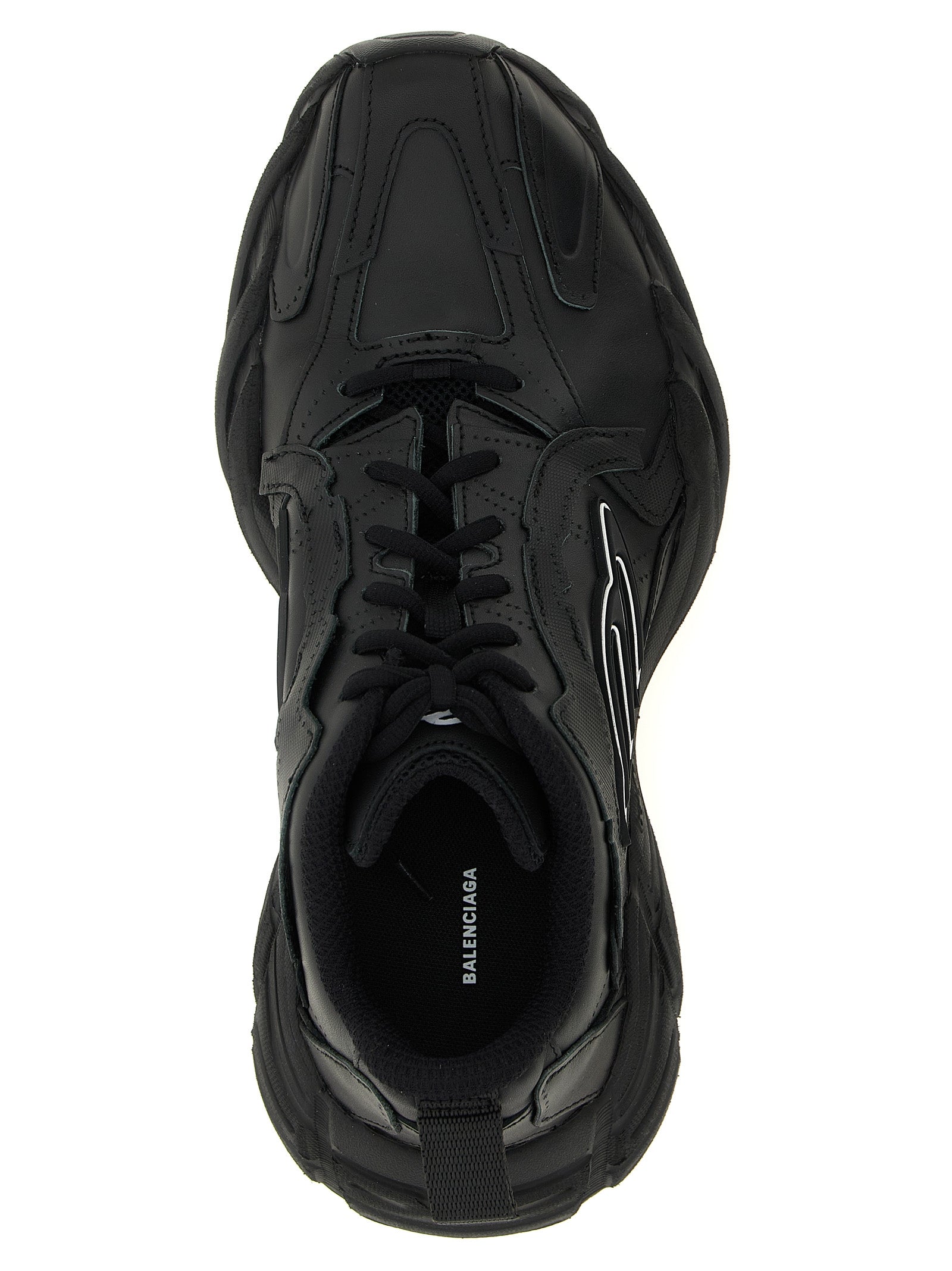 Balenciaga Black Monday Athletic Sneakers Calf Leather