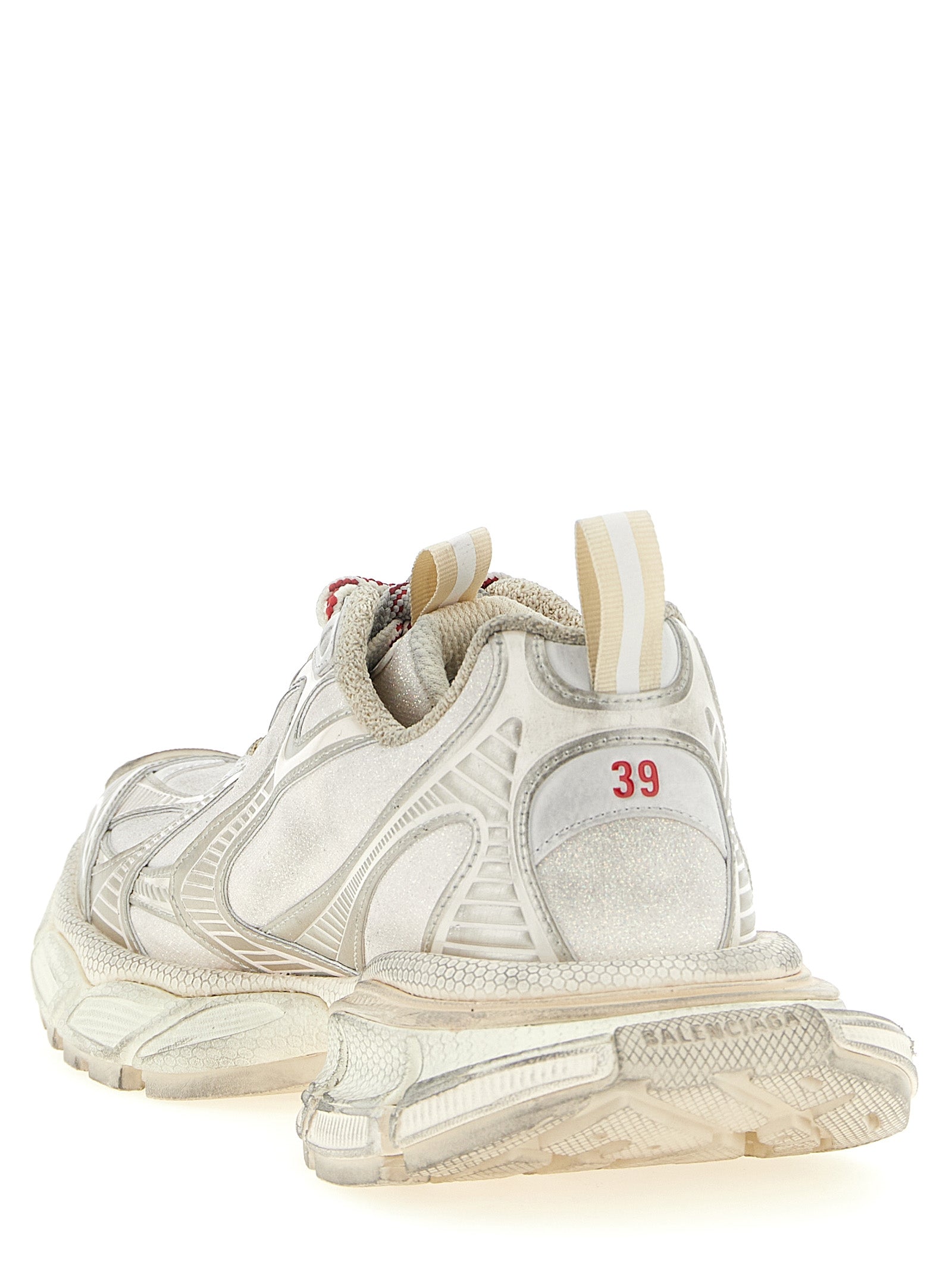 Balenciaga Silver 3XL Synthetic Athletic Sneakers