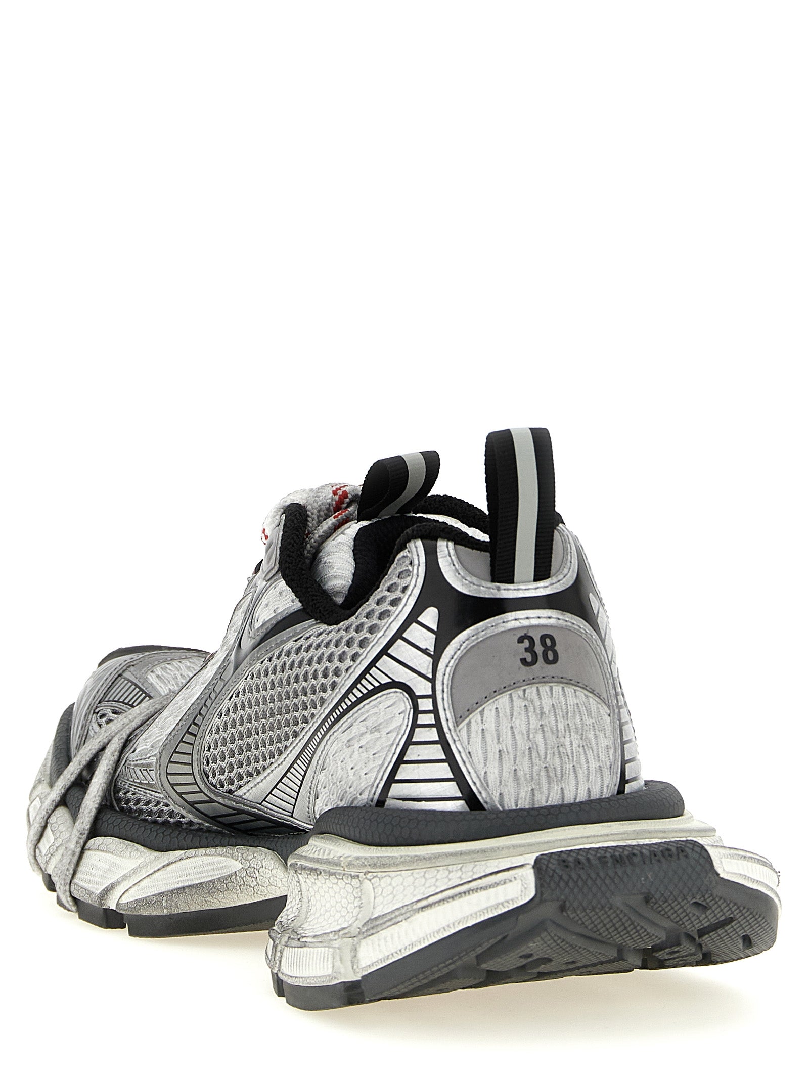 Balenciaga Gray 3XL Synthetic Athletic Sneakers