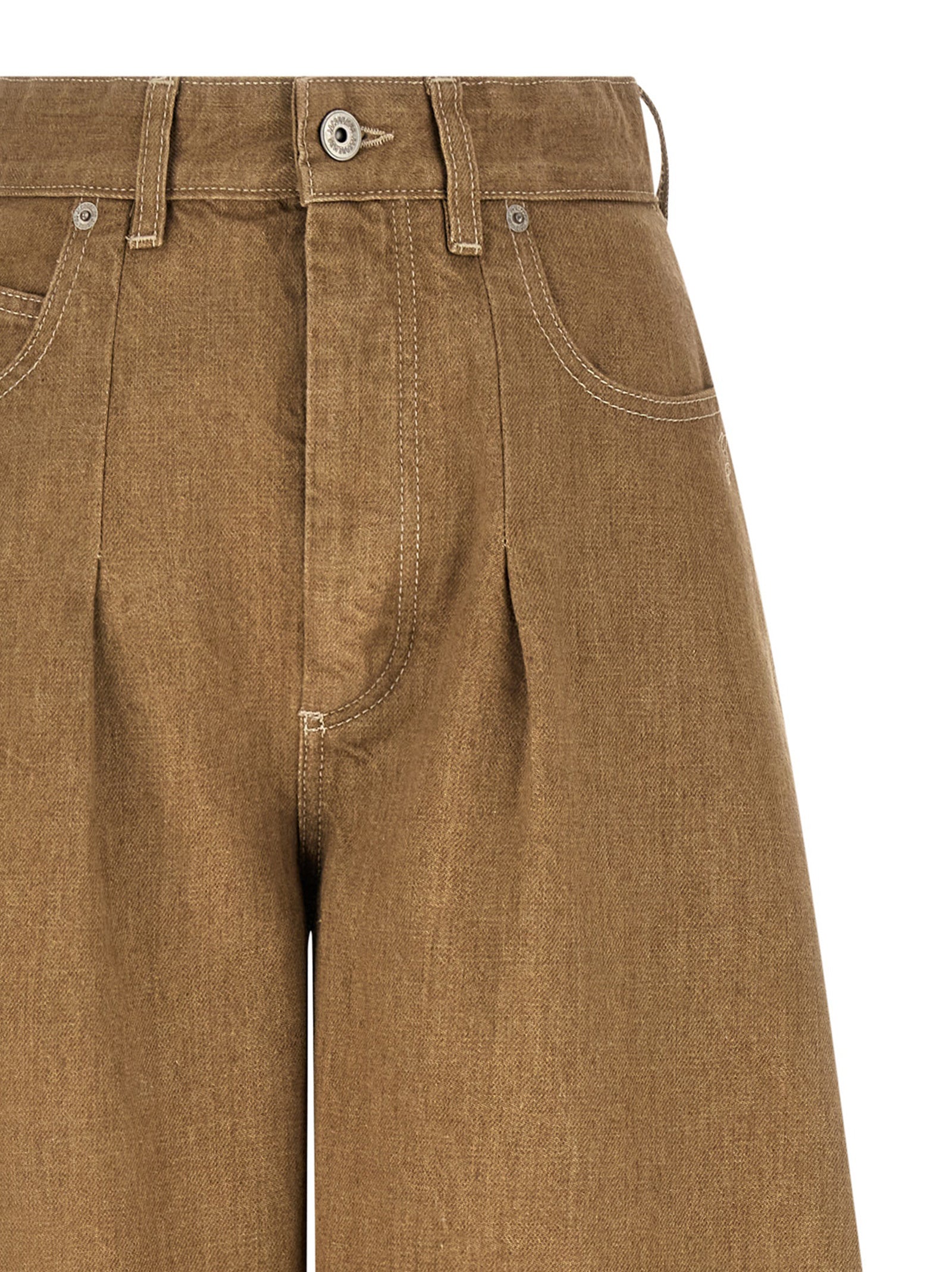 Jacquemus Beige Le De-Nîmes Ovalo Cotton Denim Jeans