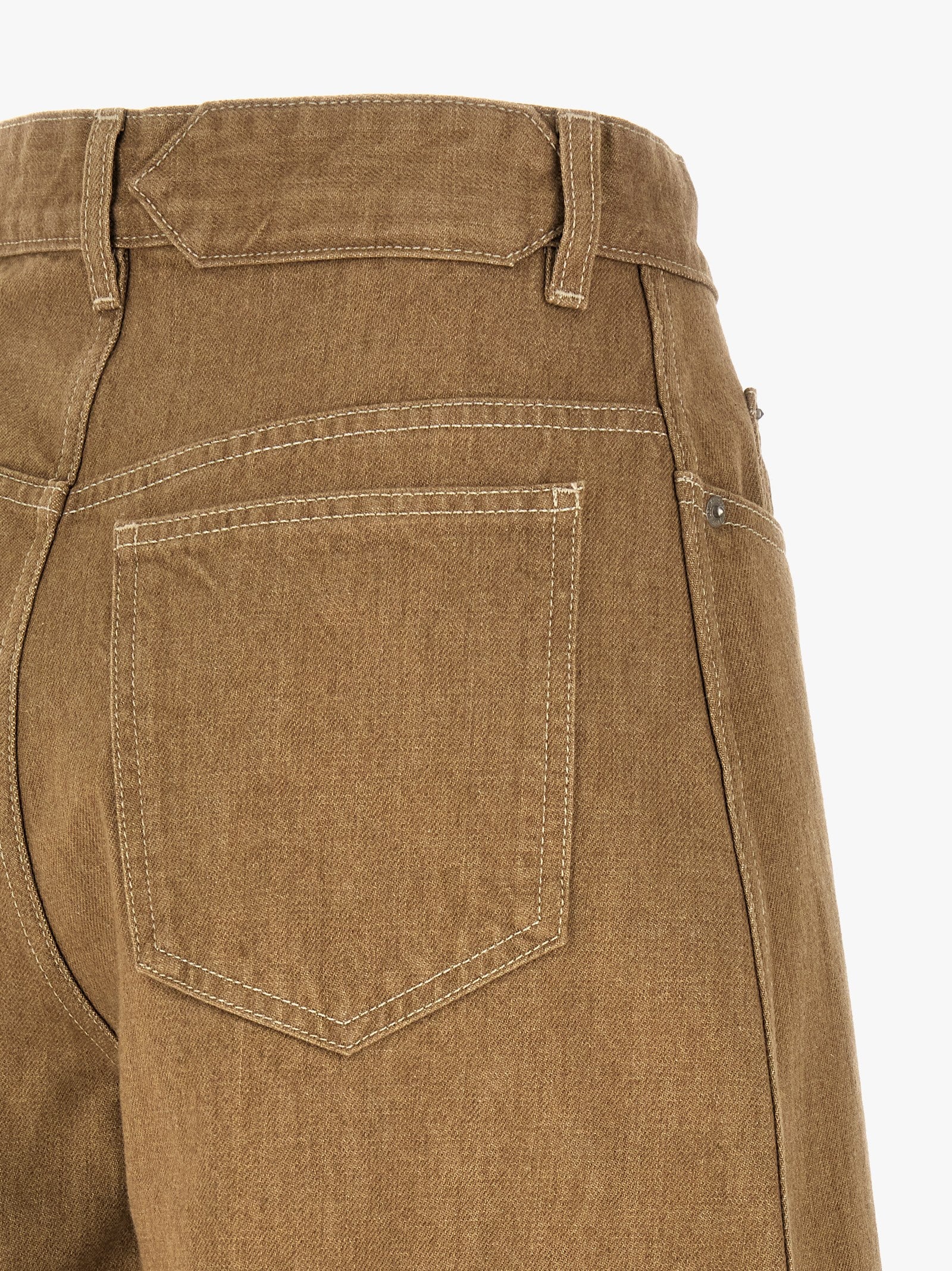 Jacquemus Beige Le De-Nîmes Ovalo Cotton Denim Jeans