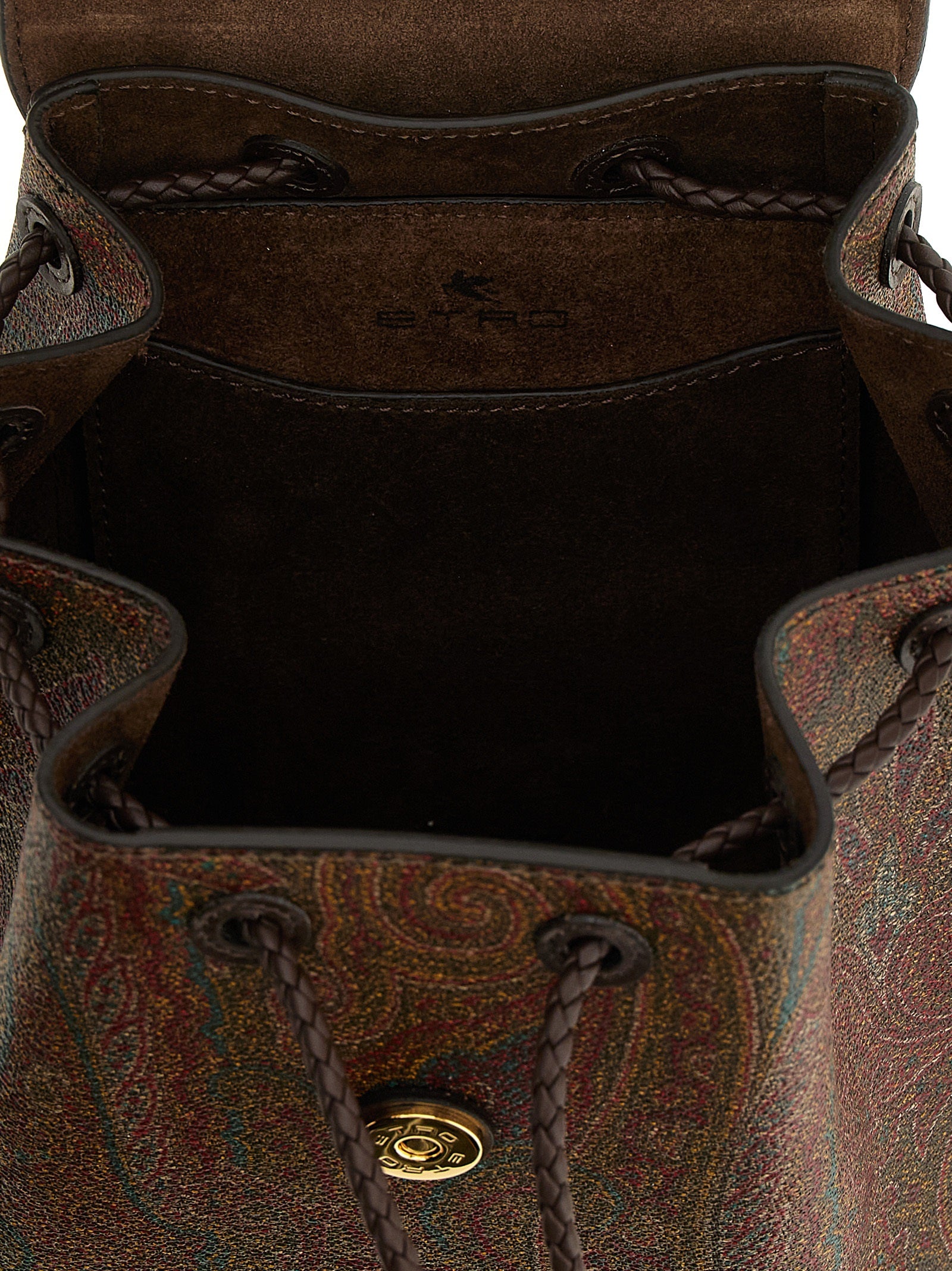 Etro Multicolor Arnica Paisley Cotton Backpack