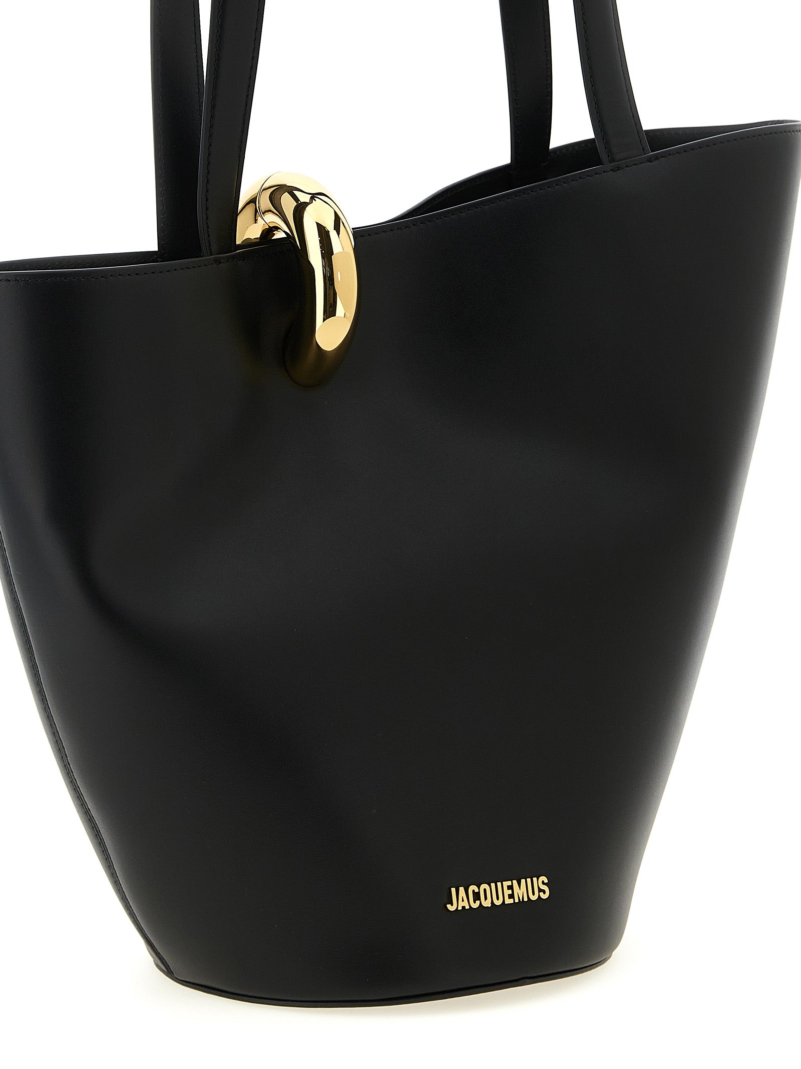 Jacquemus Black Le Bambola Moyen Leather Shoulder Bag