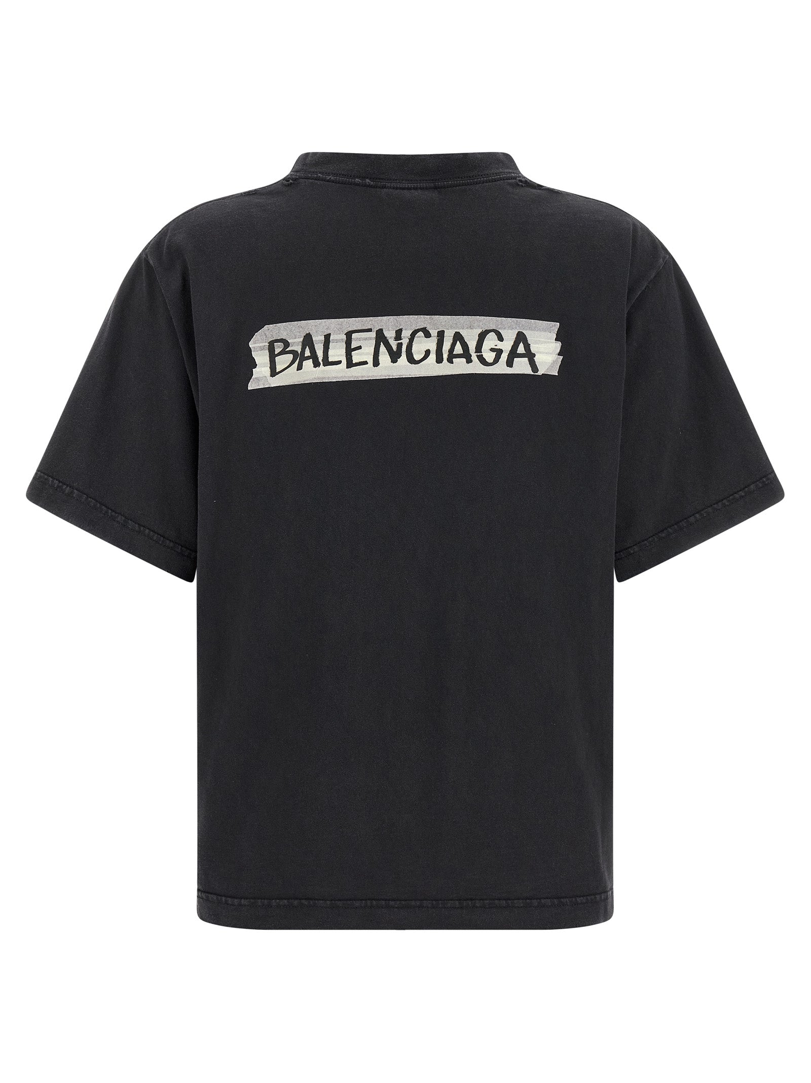 T-shirt Balenciaga en coton noir