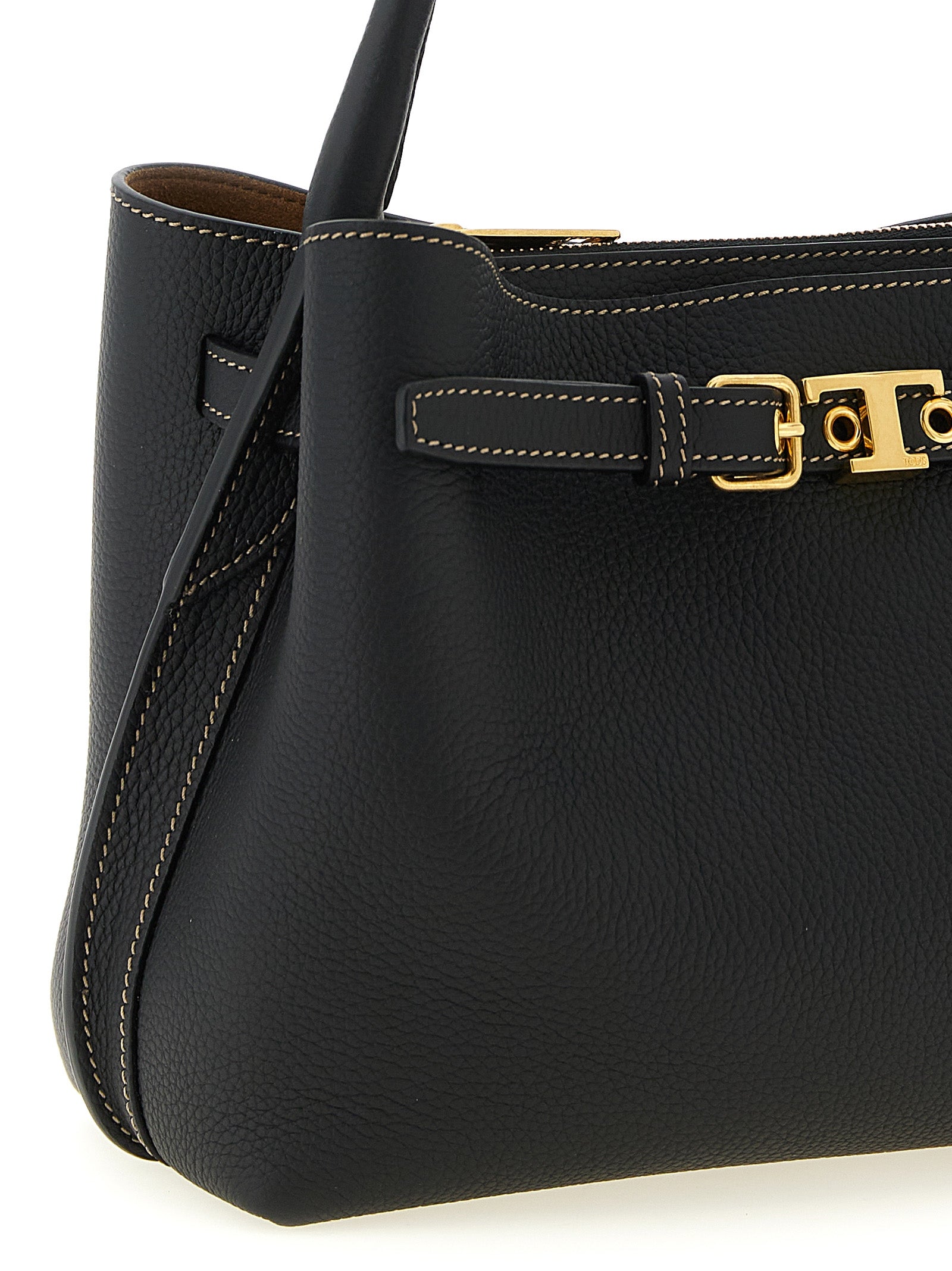 Tod’s Black Tim Mini Handbag Calf Leather