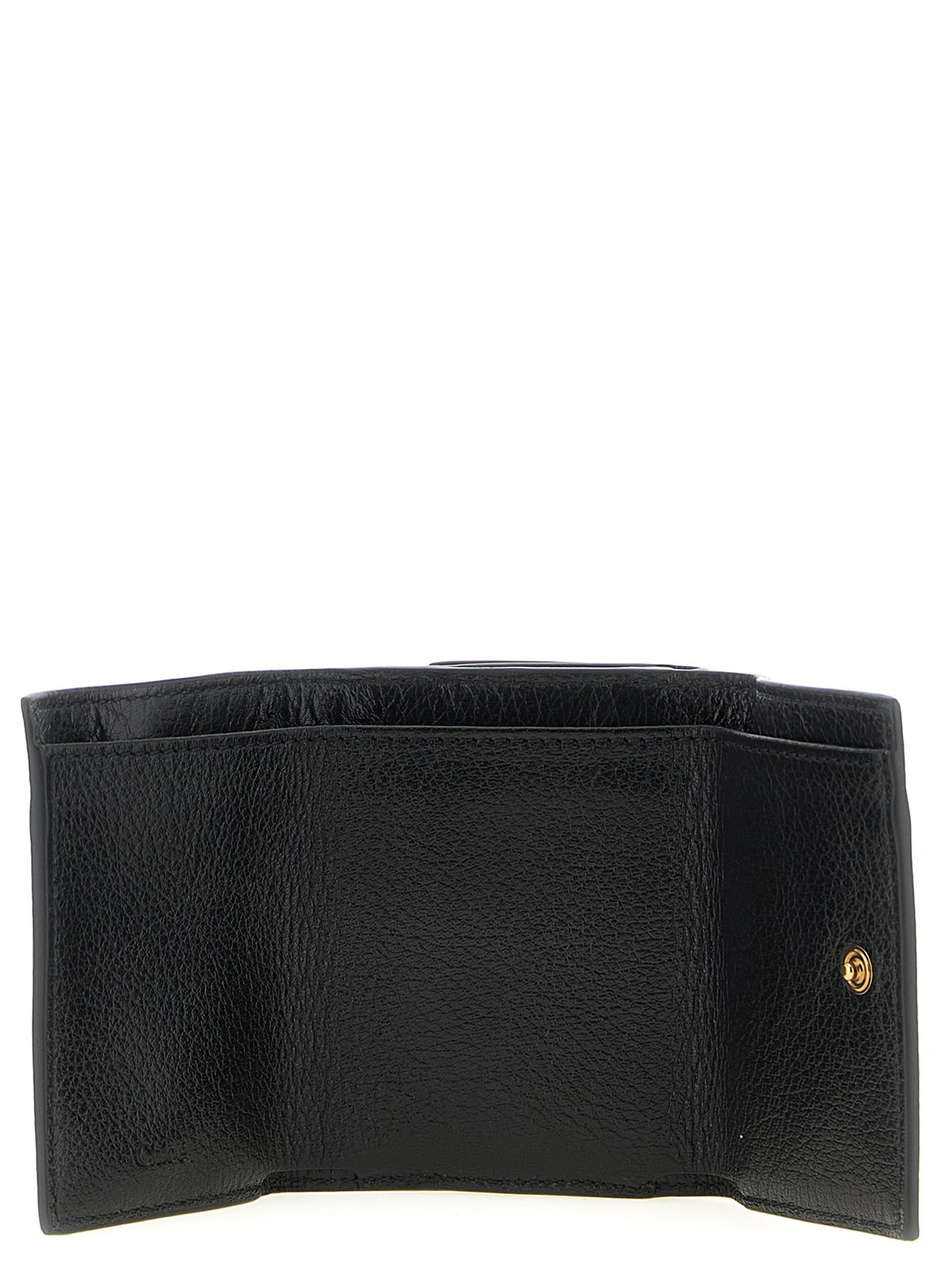 Chloé Black Paddington Mini Wallet Leather