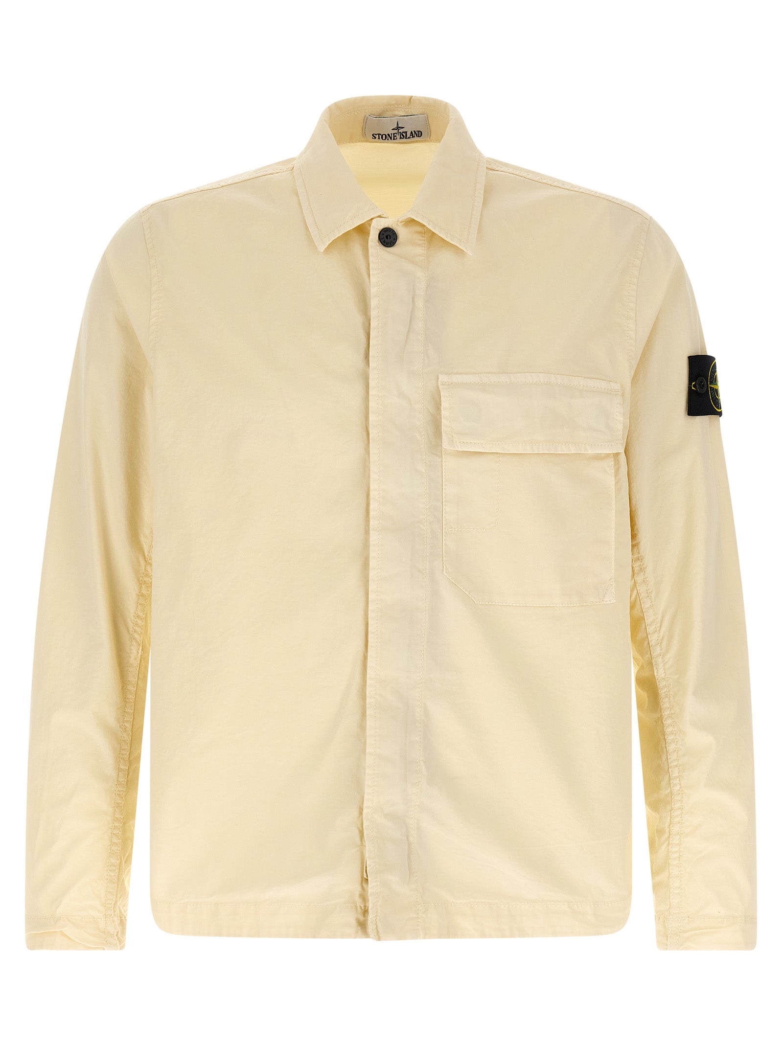Stone Island Beige Cotton Overshirt