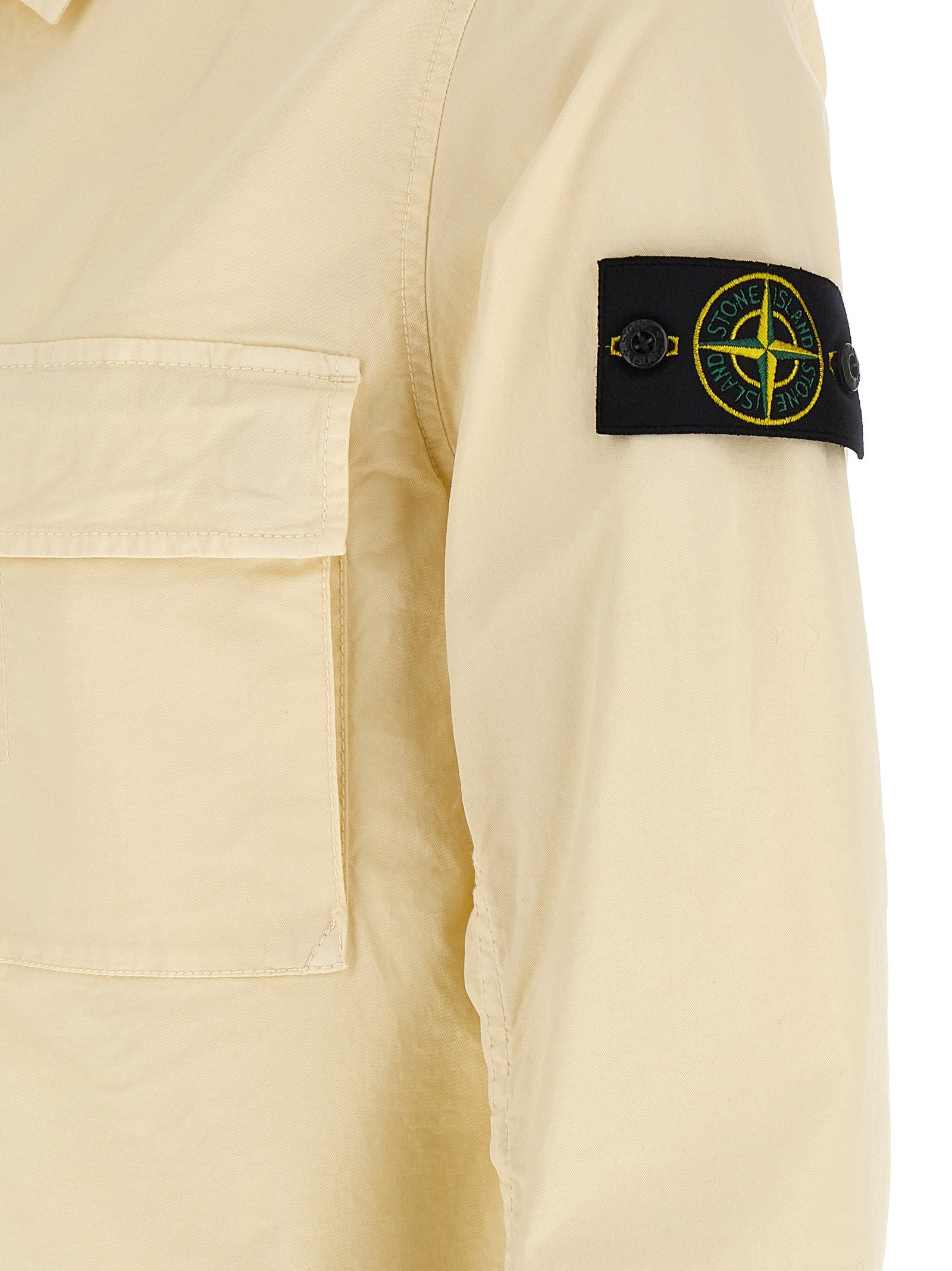 Stone Island Beige Cotton Overshirt