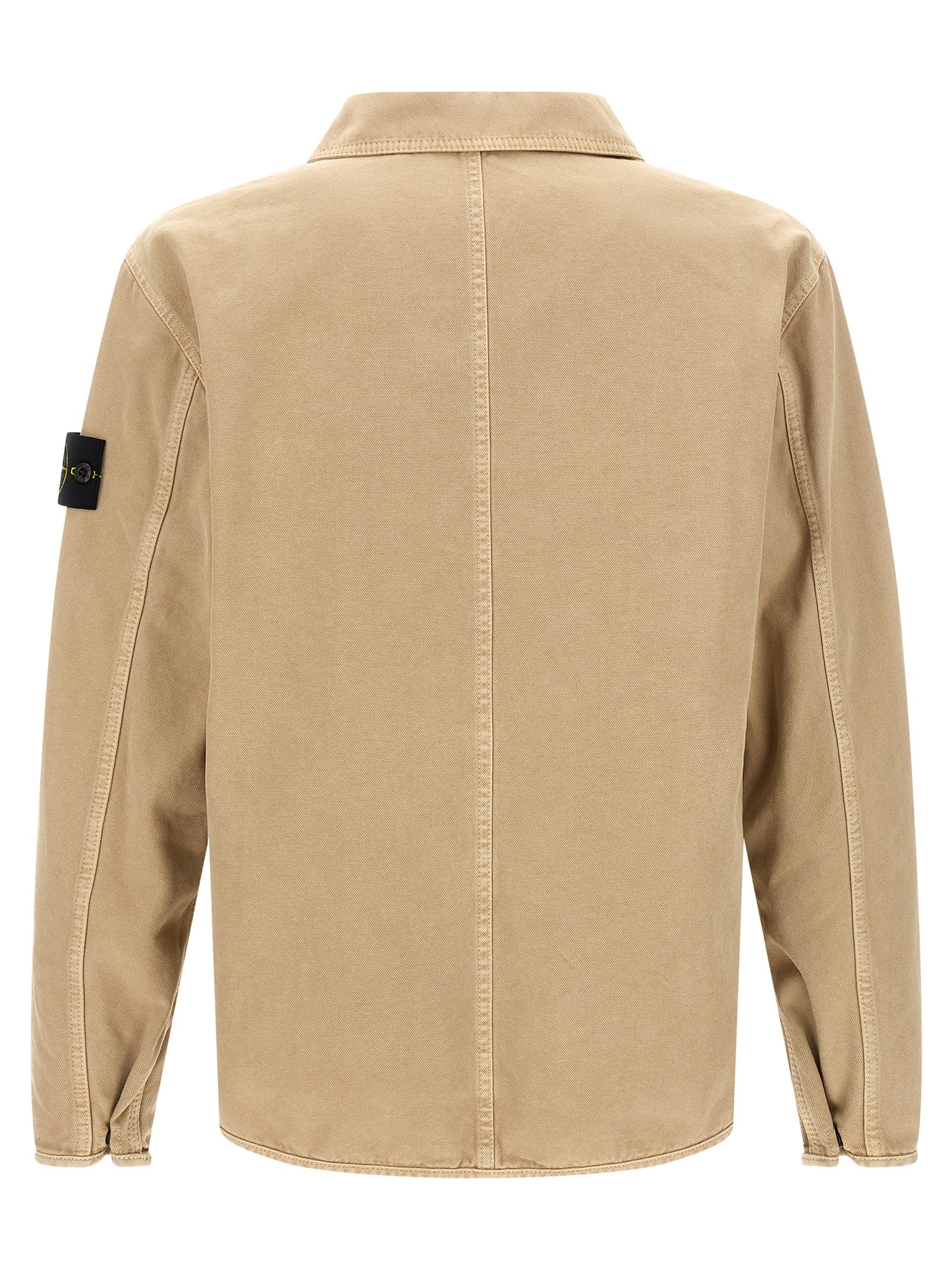 Stone Island Beige Overshirt Cotton