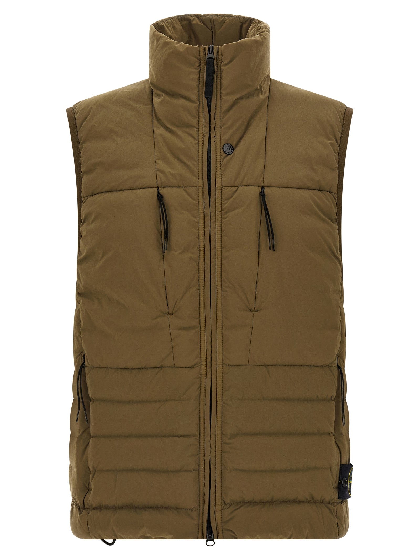 Stone Island Green Nylon Sleeveless Jacket
