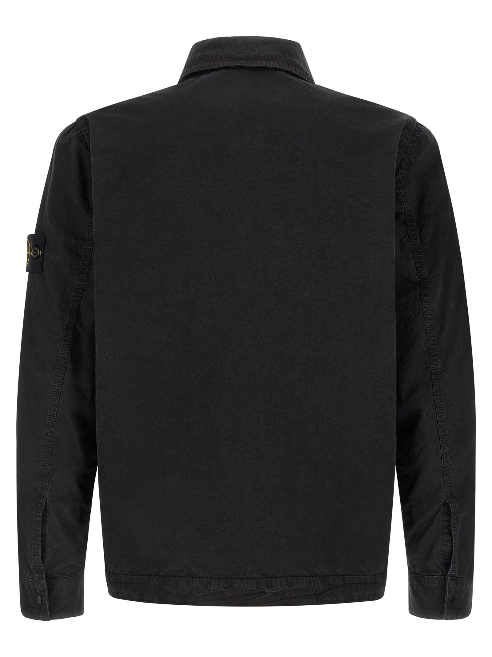 Stone Island Black Cotton Overshirt