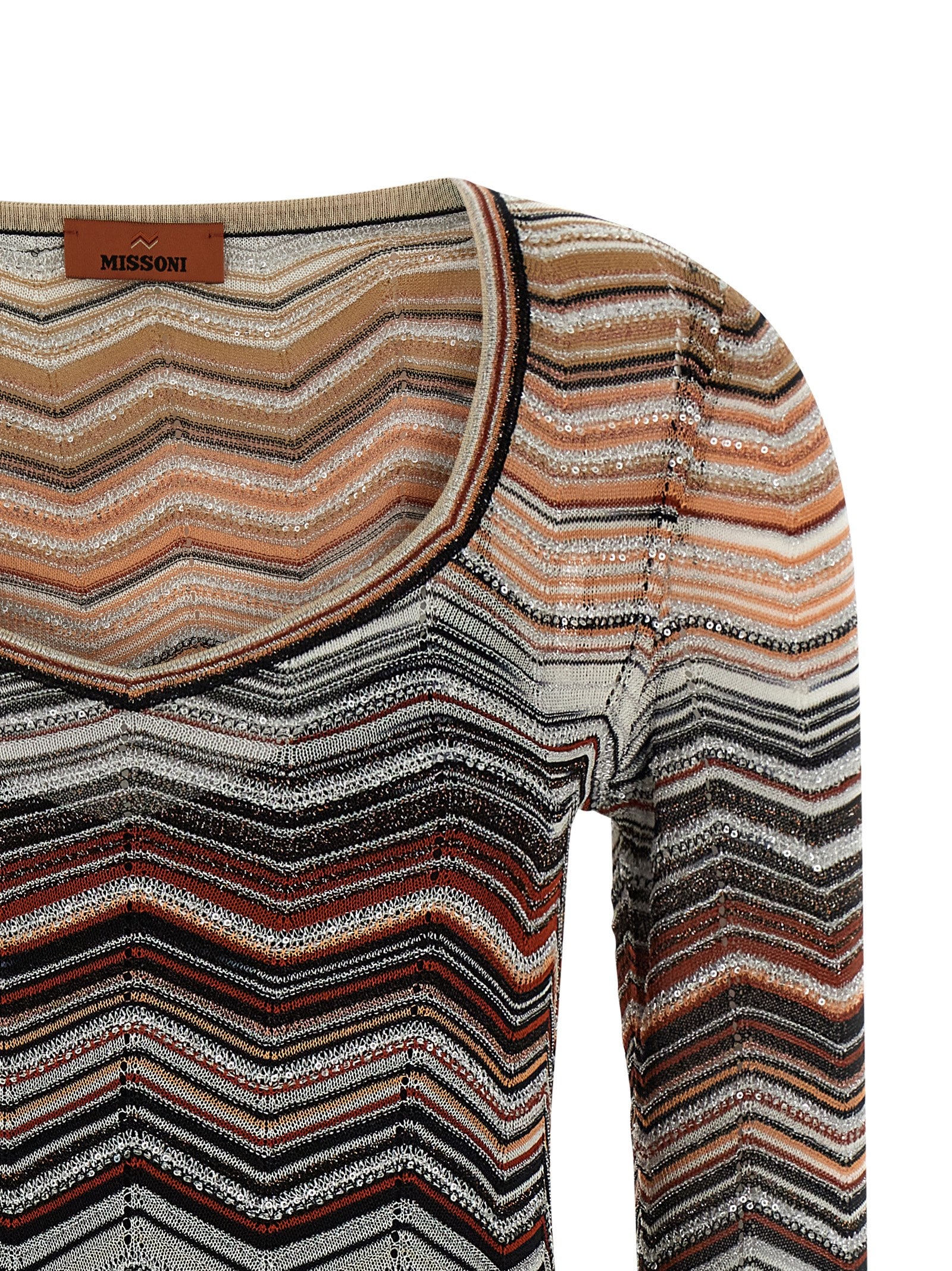 Missoni Brown Viscose Mini Dress