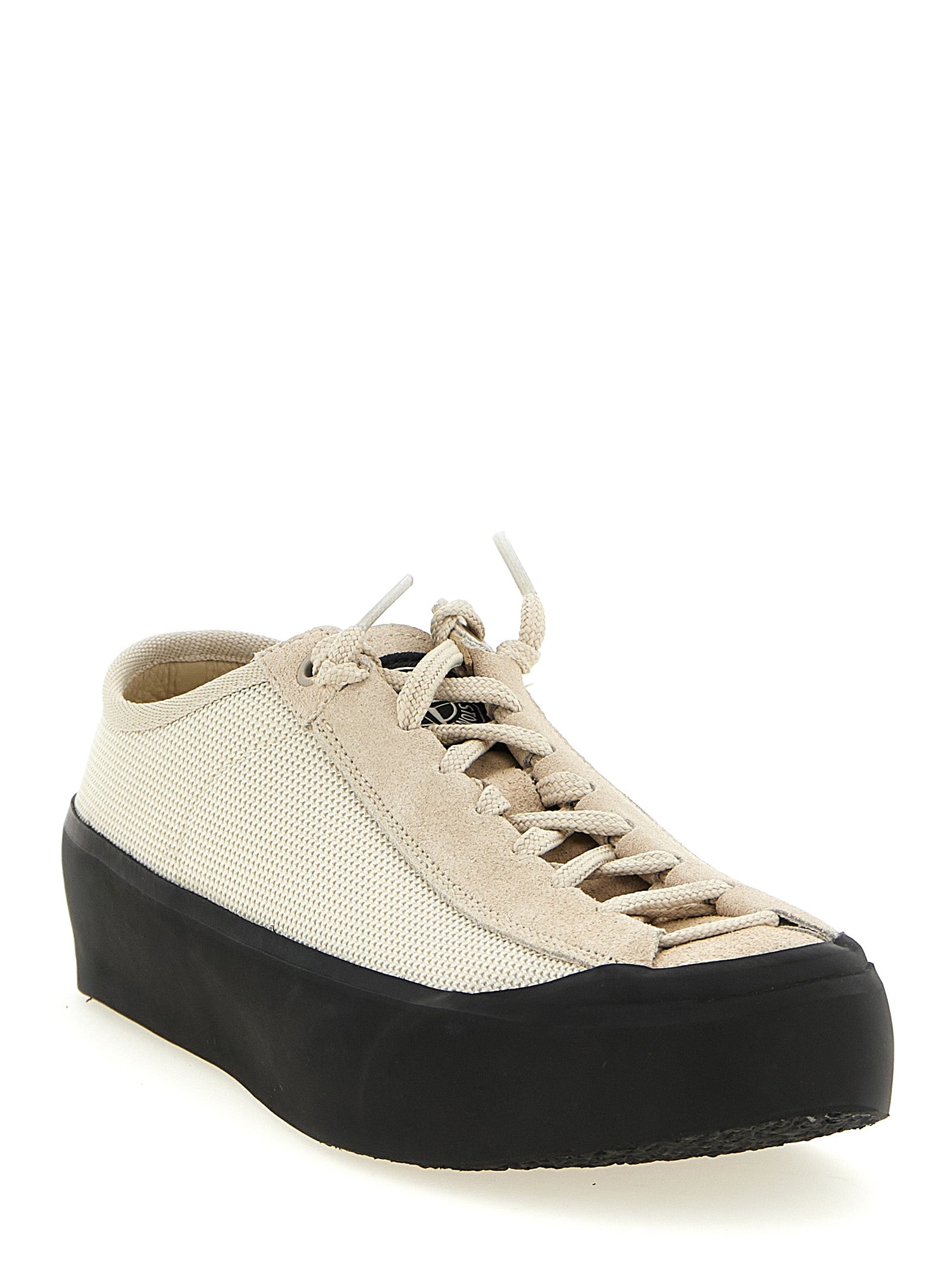 Stone Island Beige Low Top Sneakers Leather