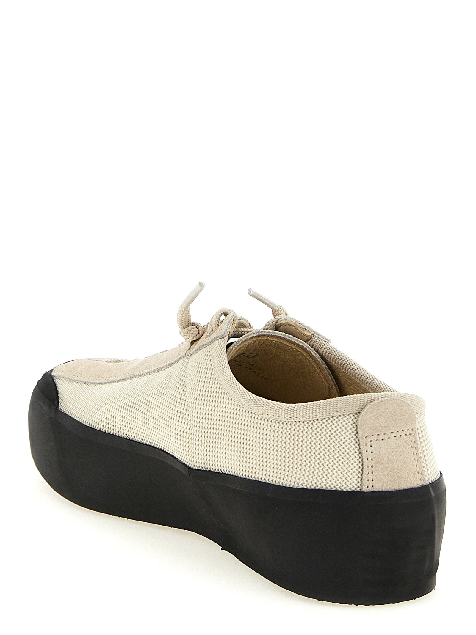 Stone Island Beige Low Top Sneakers Leather