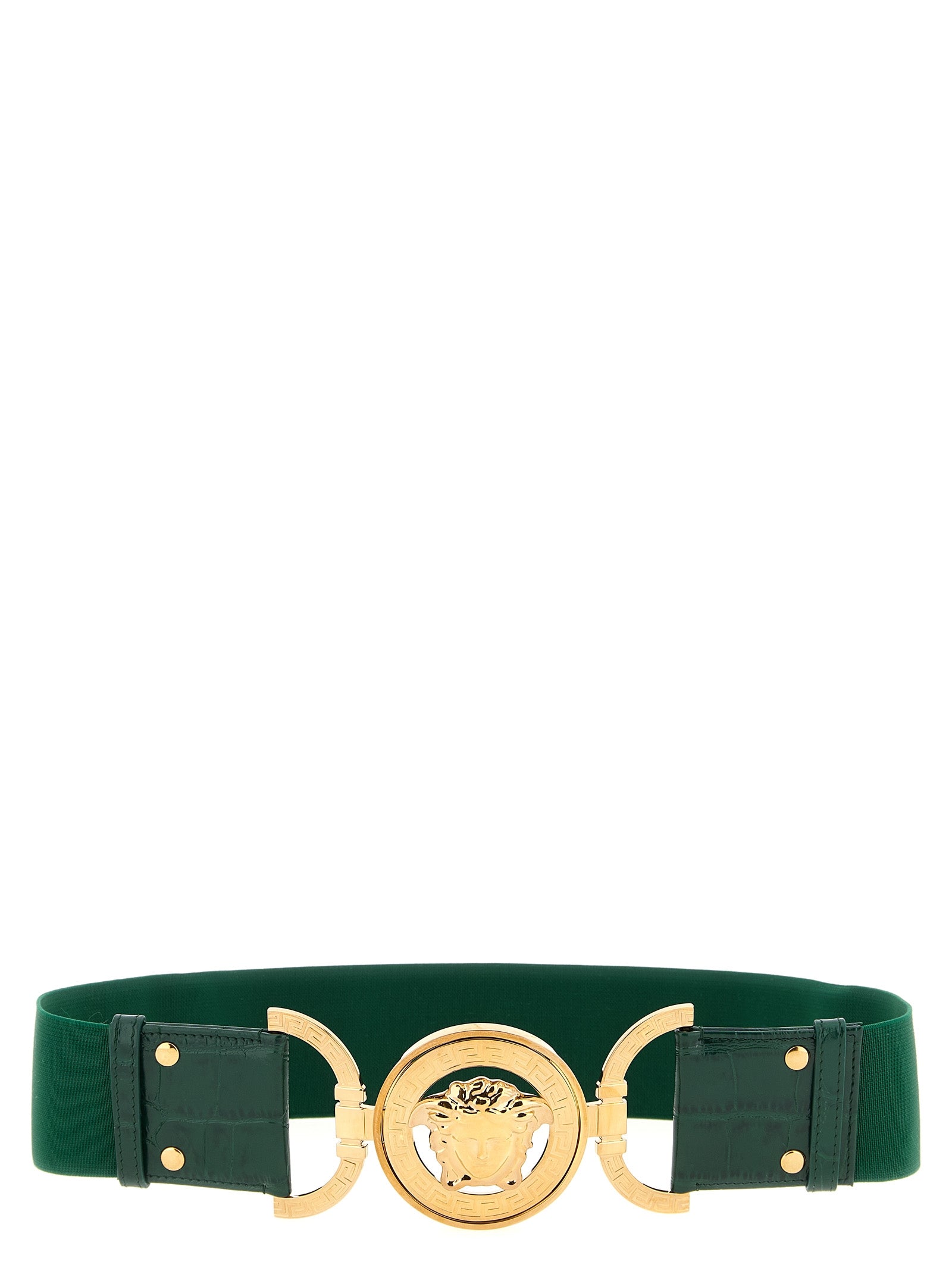 Versace Green Regular Belt Calf Leather