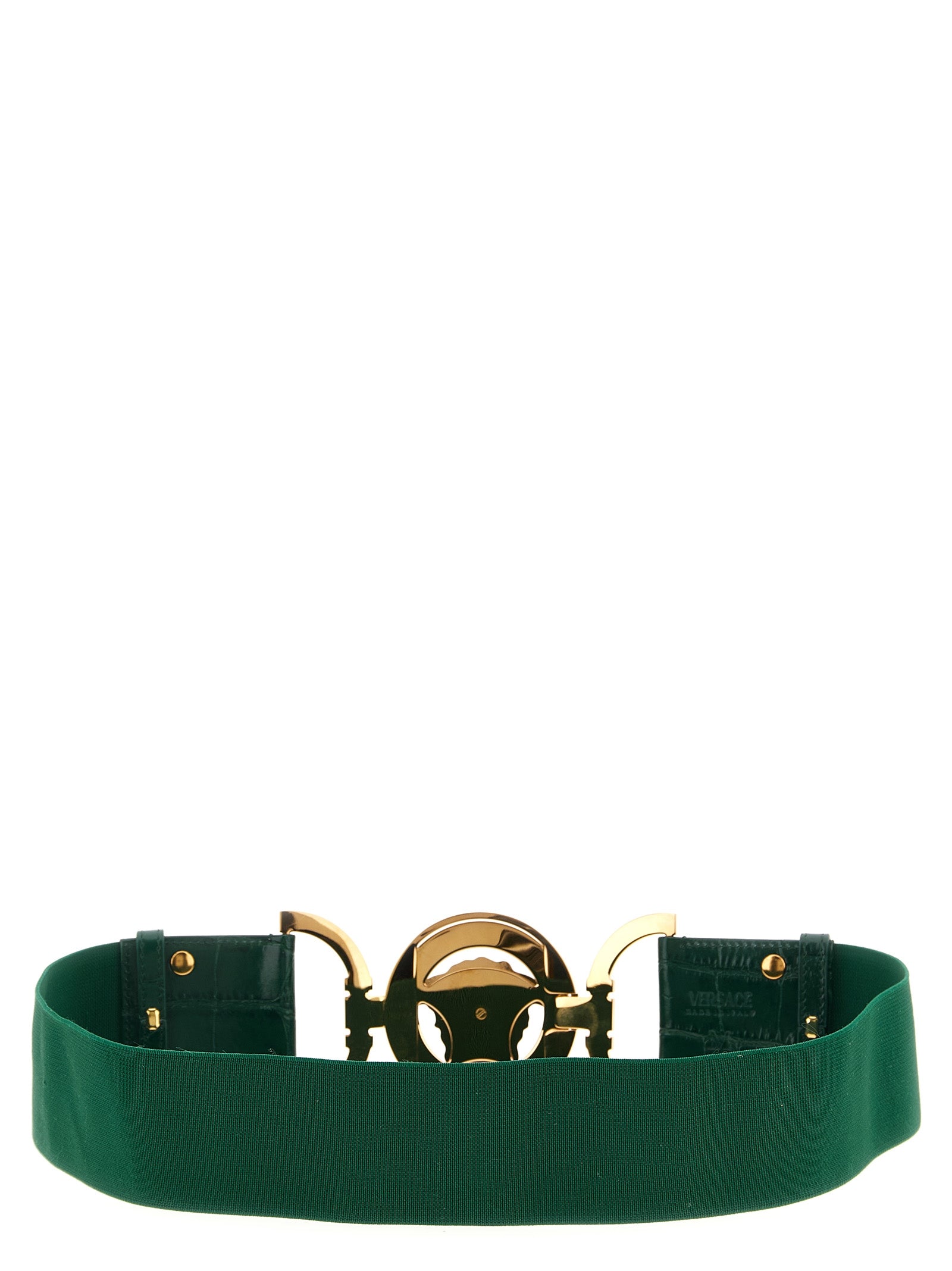 Versace Green Regular Belt Calf Leather