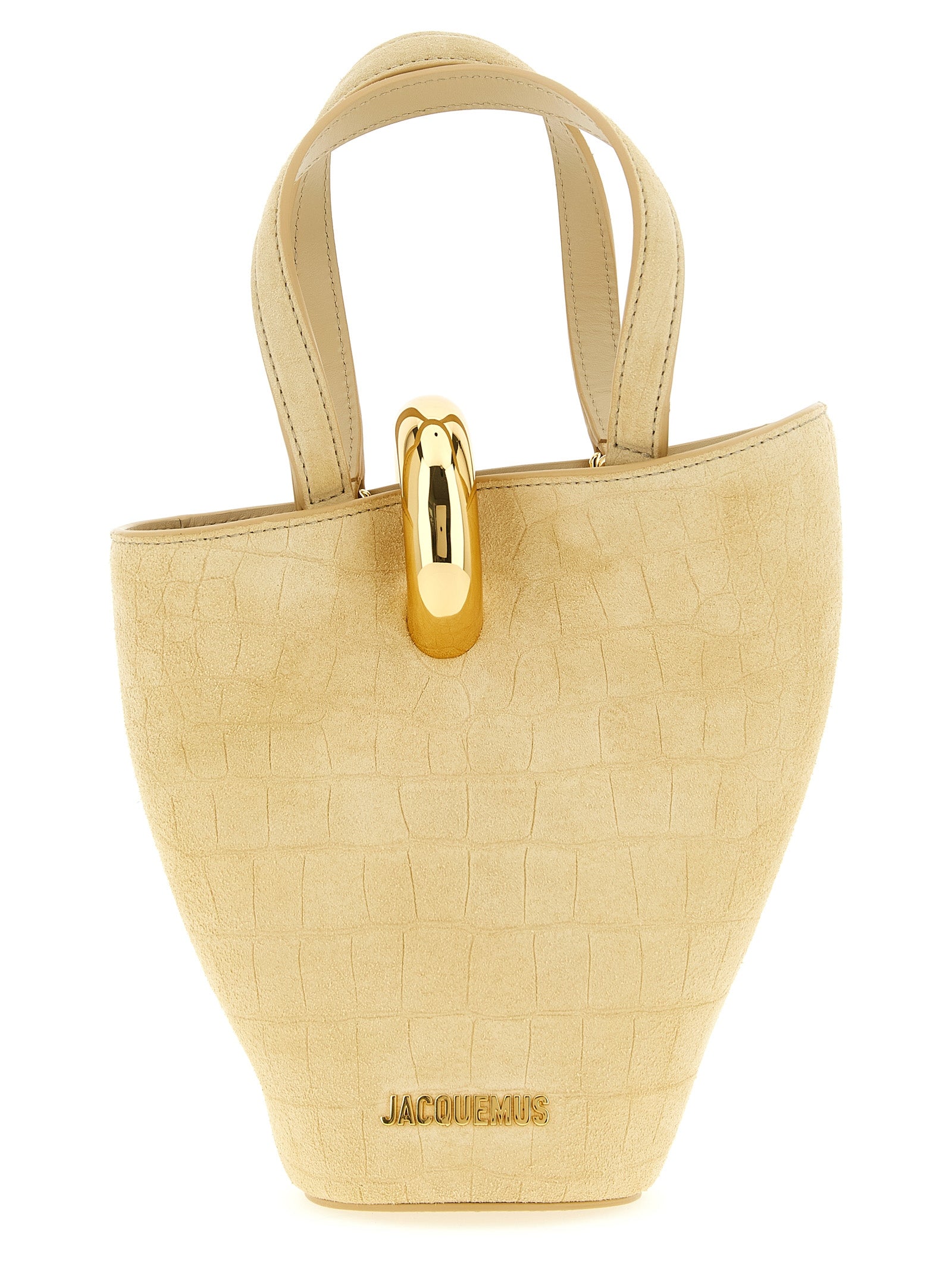 Jacquemus Beige Le Petit Bambola Calf Leather Handbag