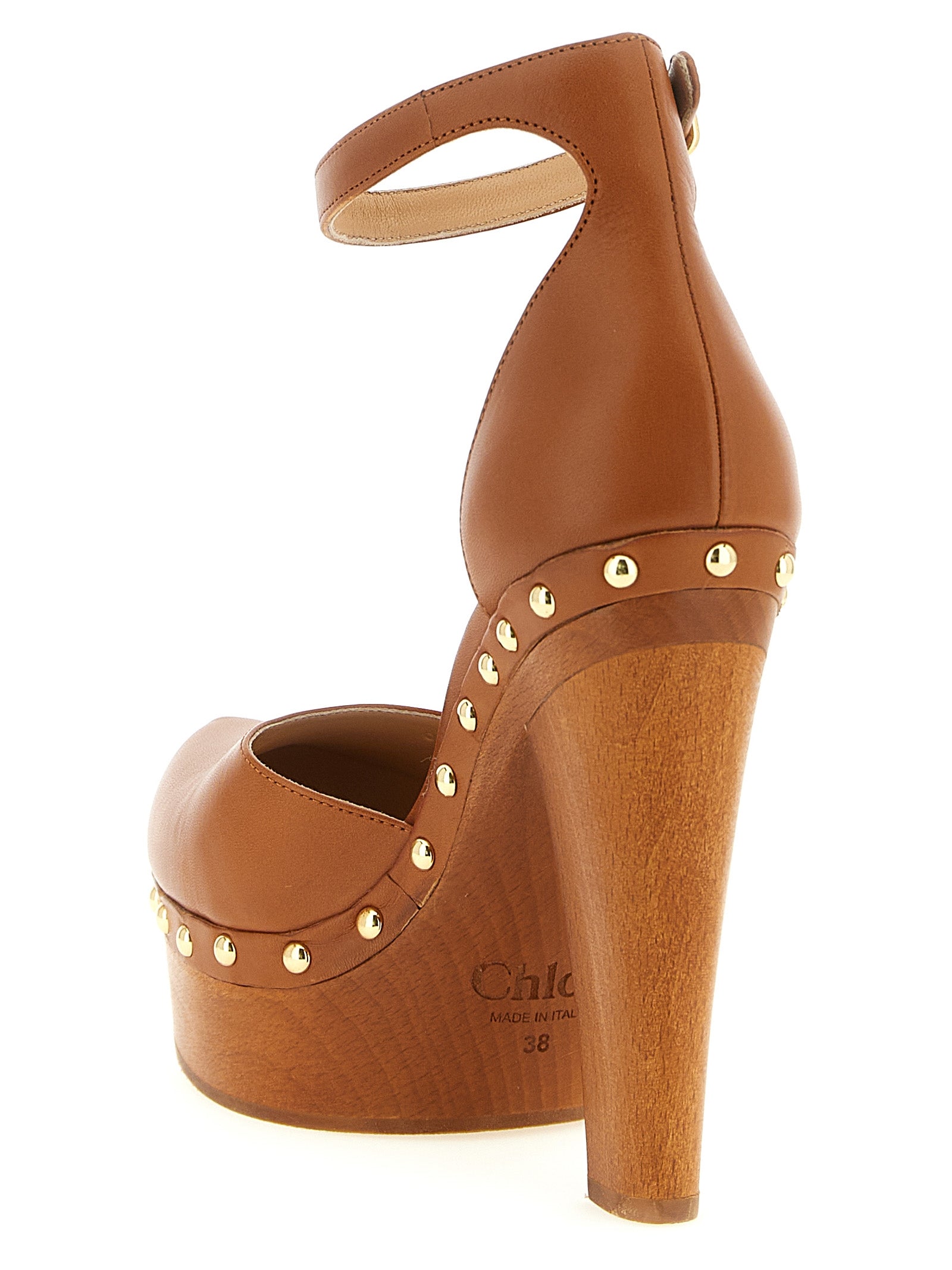Chloé Brown Lola Lambskin High Heel Pumps