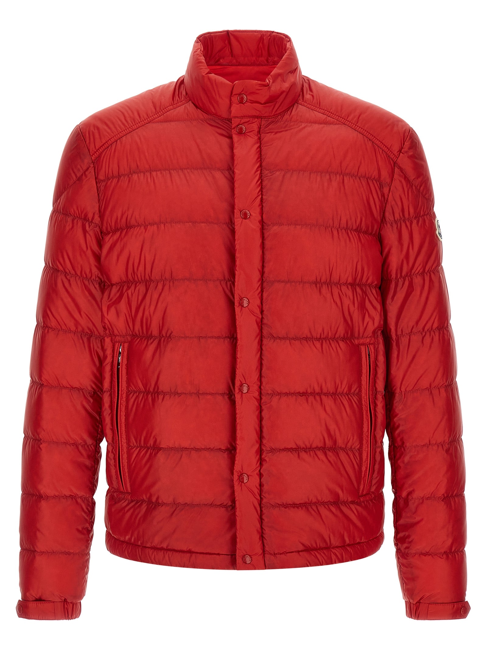 Moncler Red Selves Nylon Full-Length Jacket