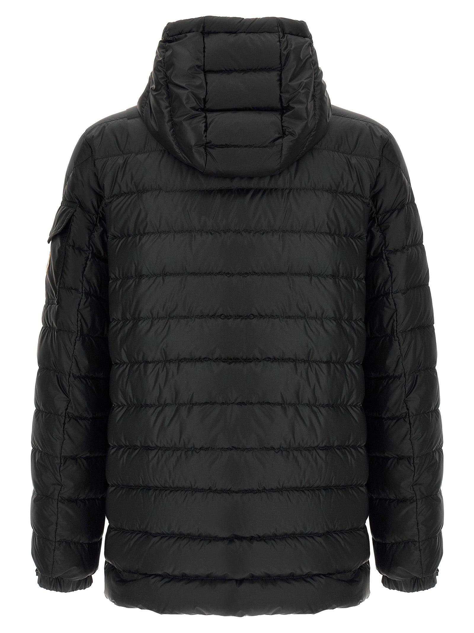 Moncler Black Oahu Nylon Quilted Parka