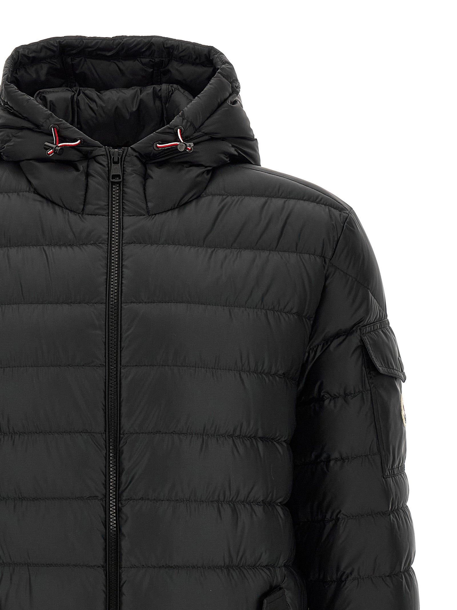 Moncler Black Oahu Nylon Quilted Parka