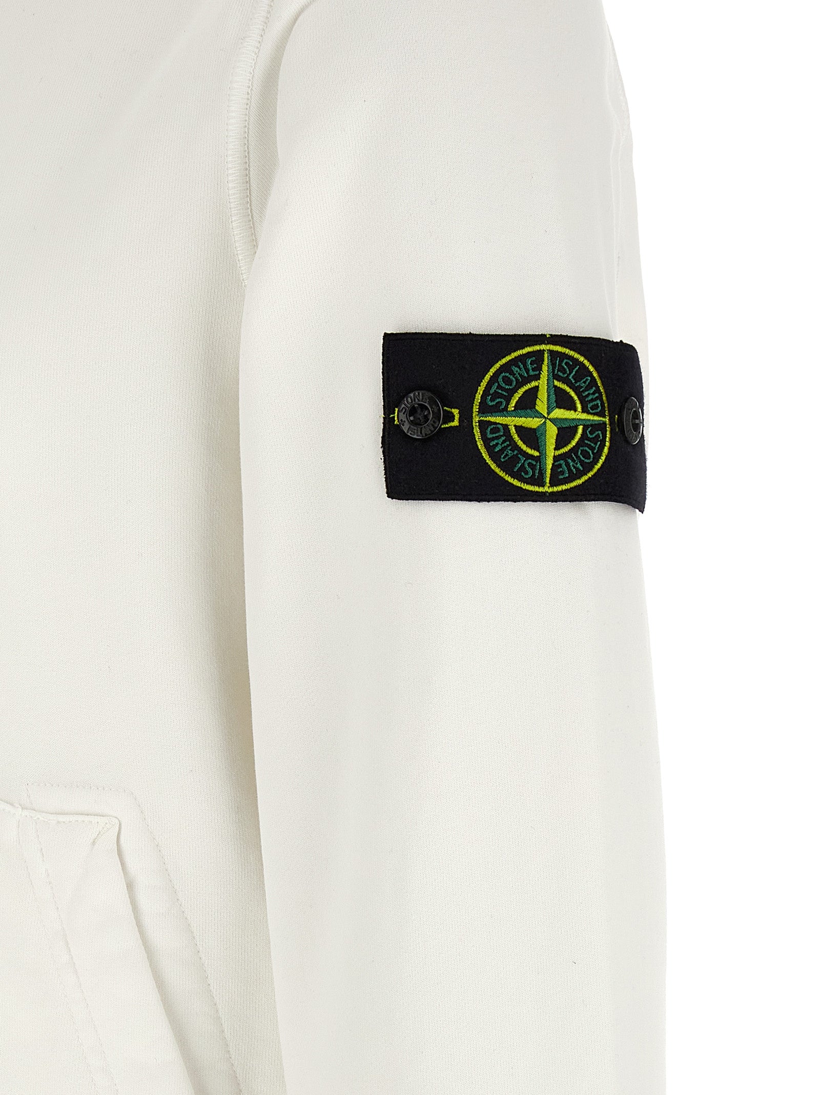 Sweat-shirt Stone Island en coton blanc