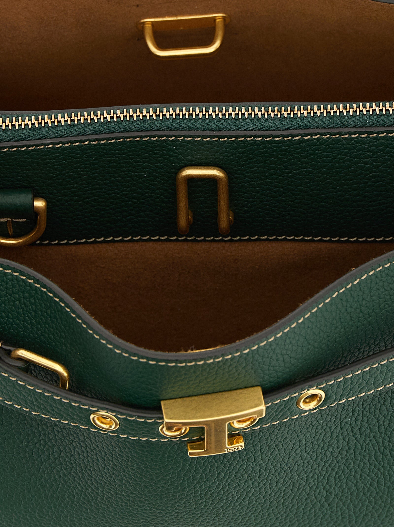 Tod’s Green Tim Mini Handbag Leather