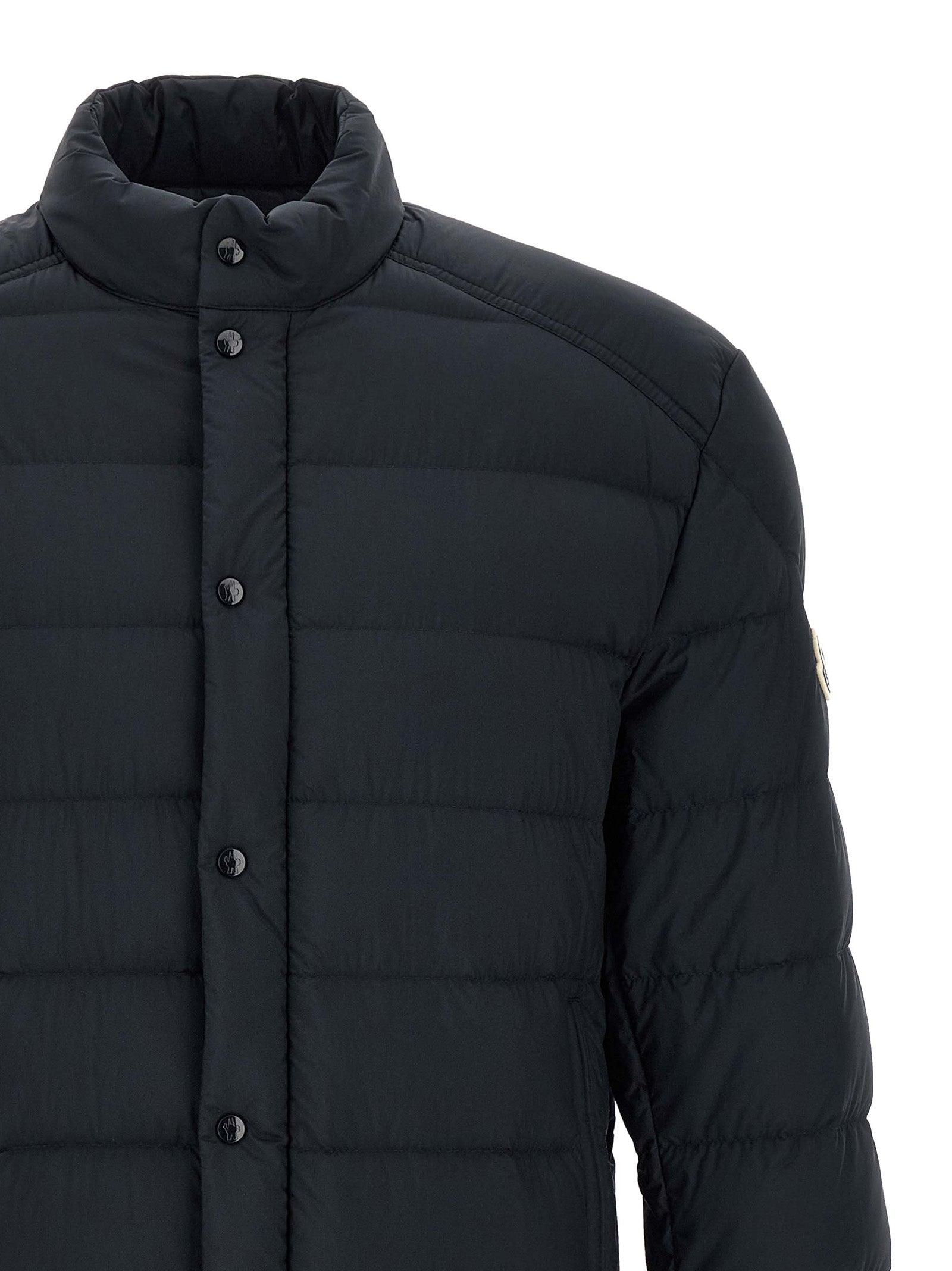 Moncler Blue Selves Nylon Down Jacket