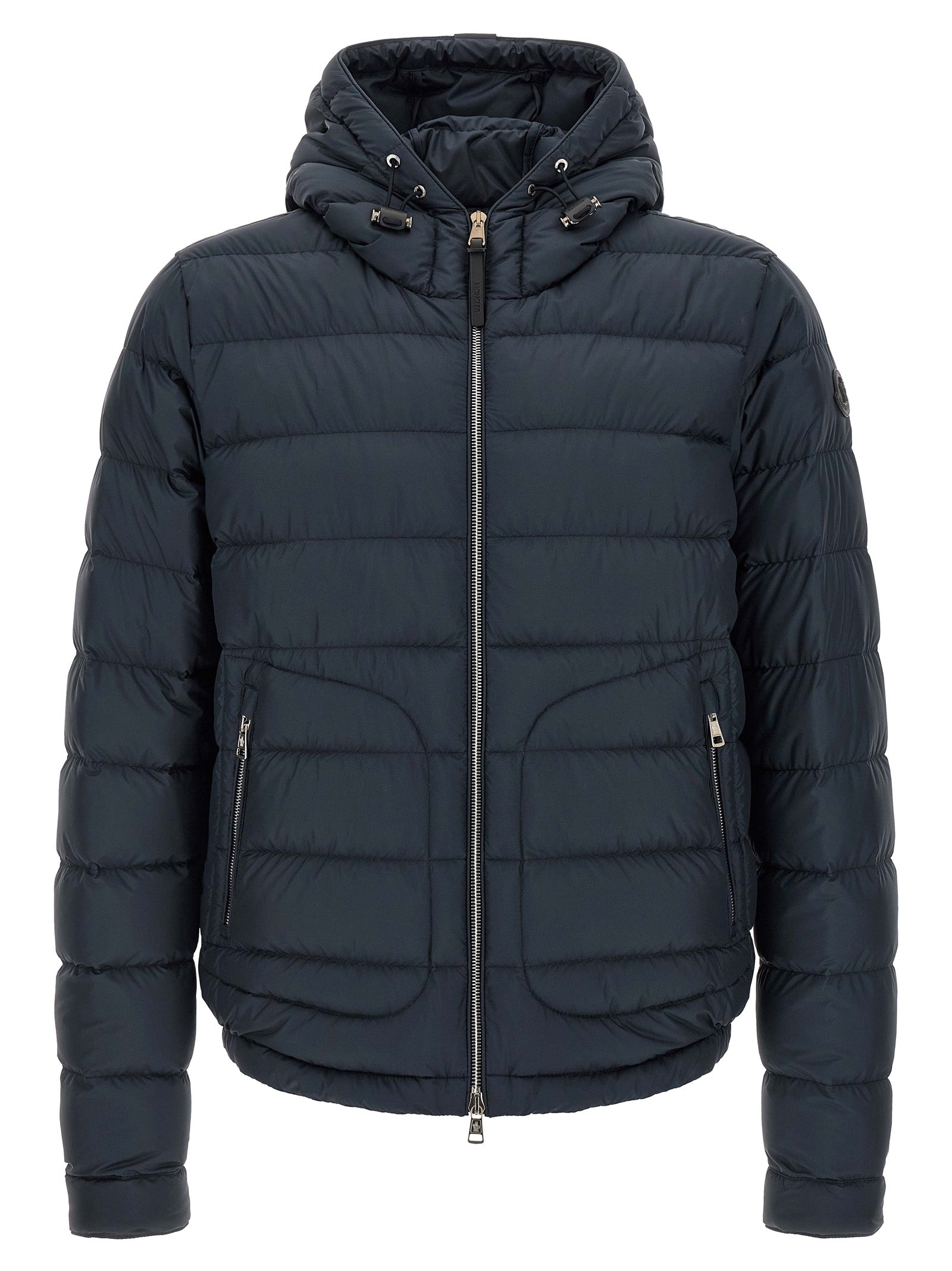 Moncler Blue Sestriere Down Full-Length Jacket Polyester