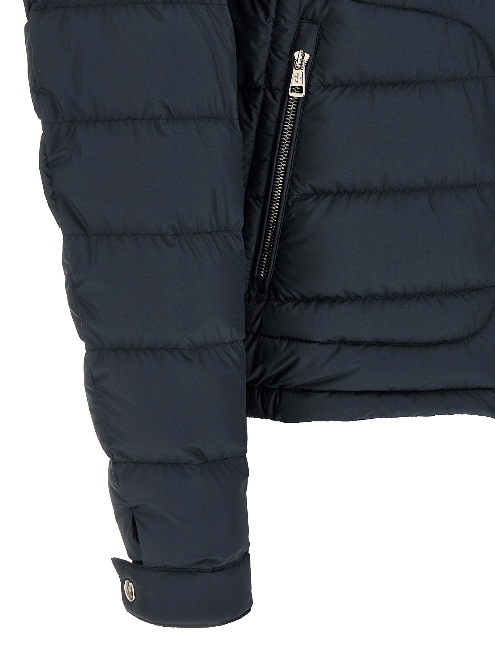 Moncler Blue Sestriere Down Full-Length Jacket Polyester