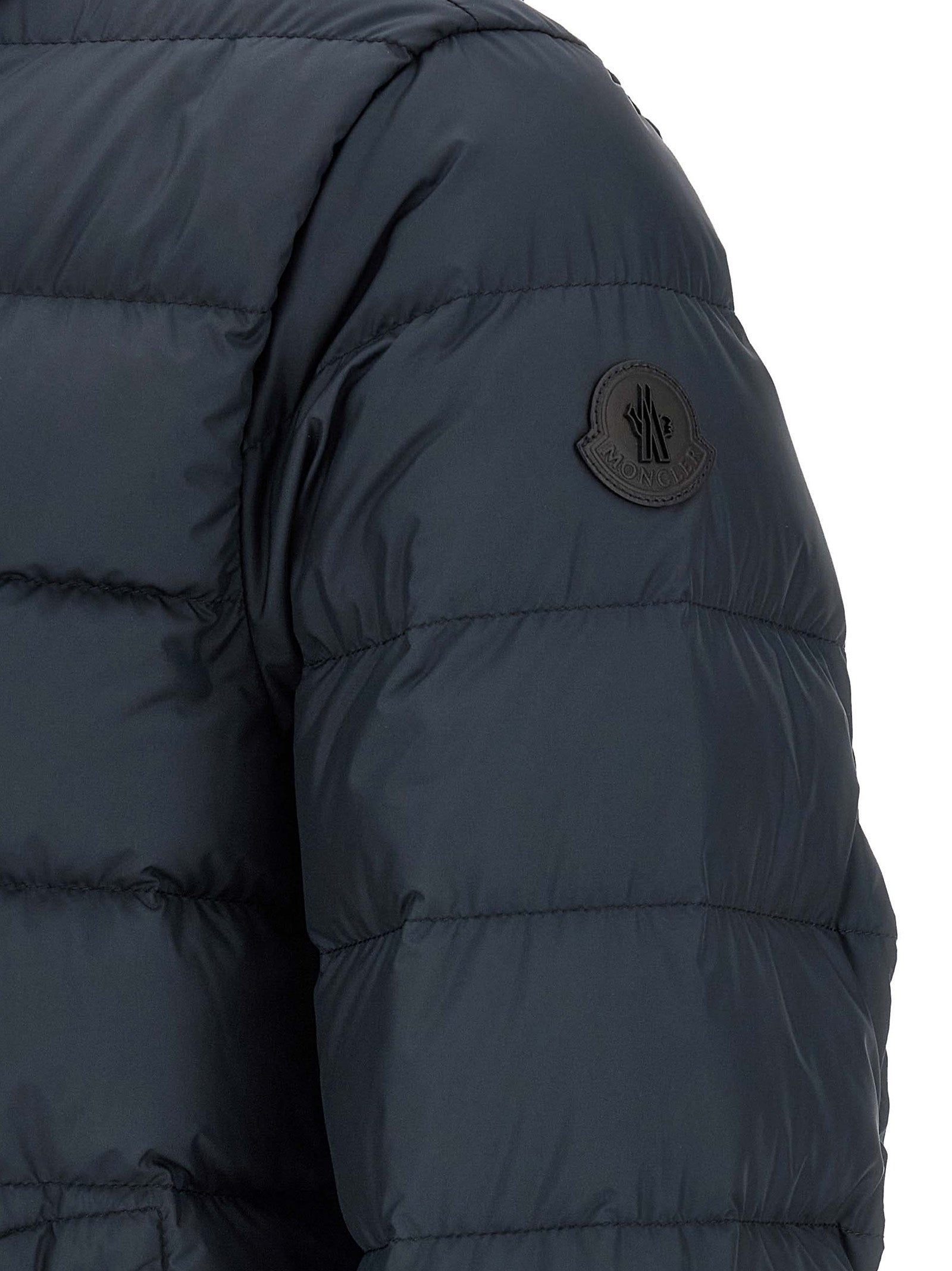 Moncler Blue Sestriere Down Full-Length Jacket Polyester