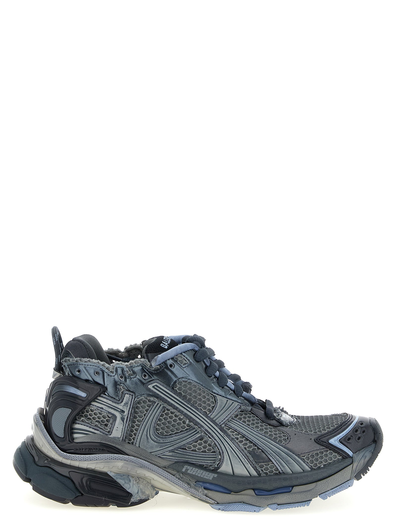 Balenciaga Gray Runner Synthetic Sneakers