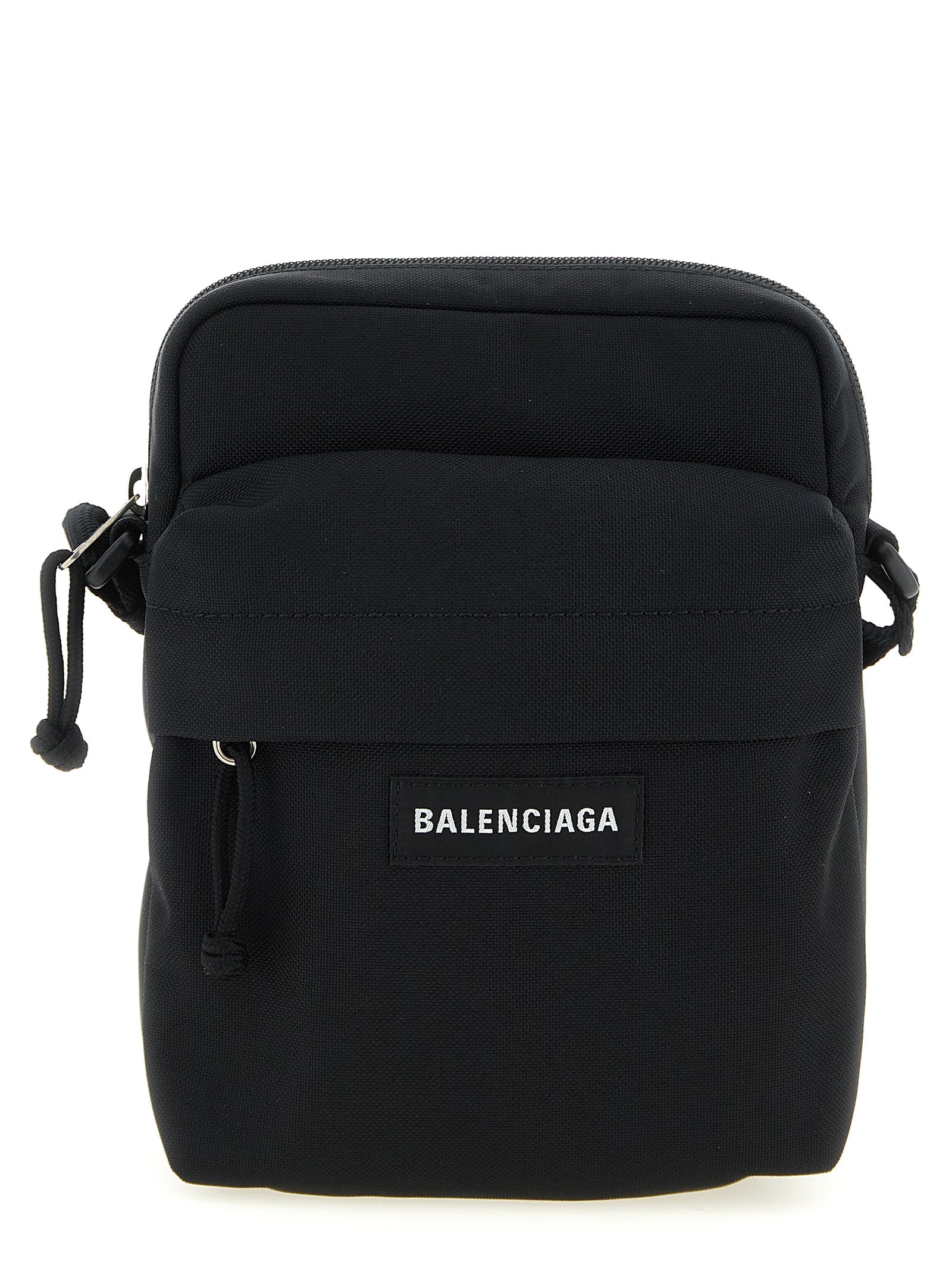 Balenciaga Black Explorer Nylon Crossbody Bag