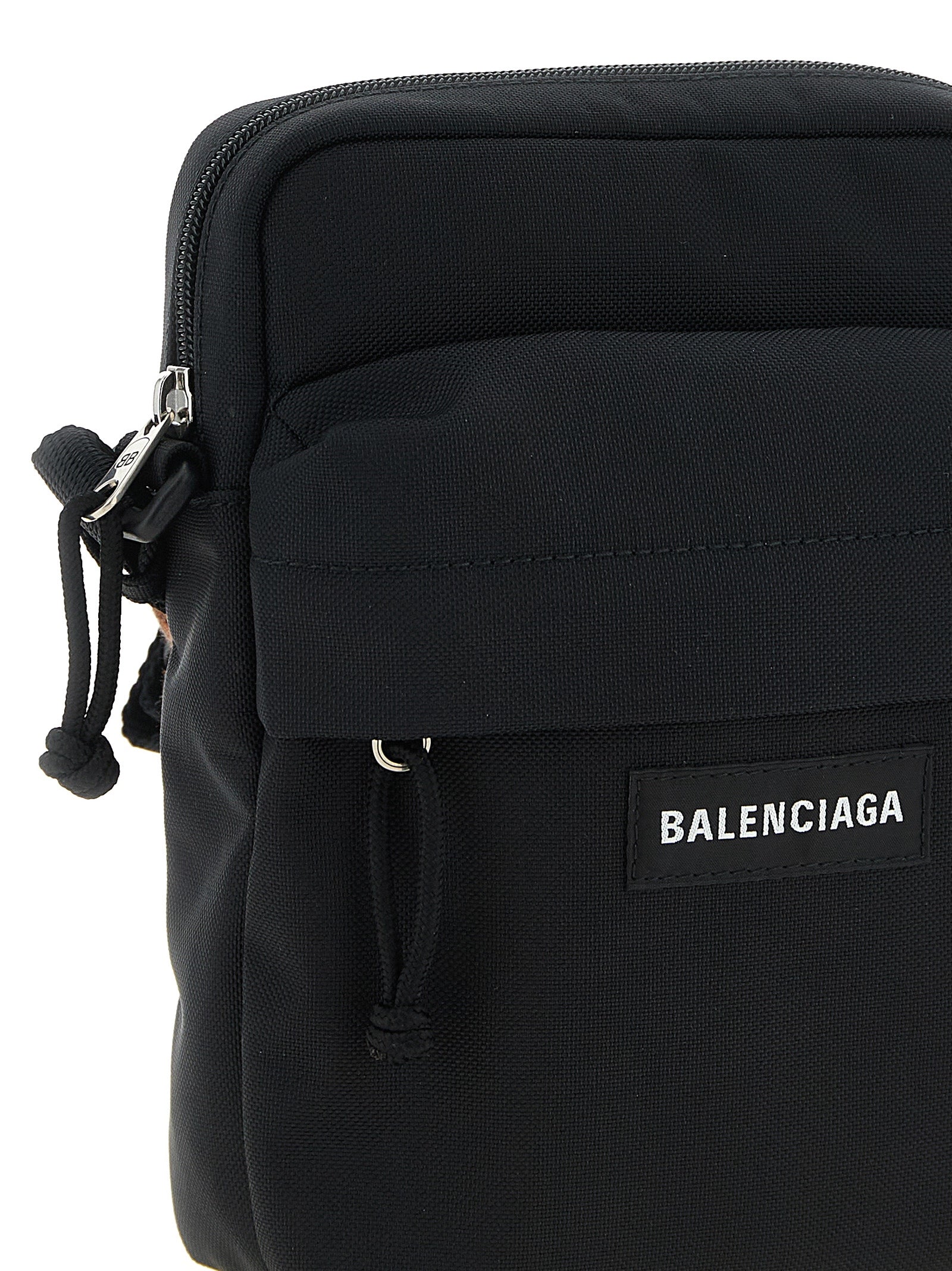 Balenciaga Black Explorer Nylon Crossbody Bag