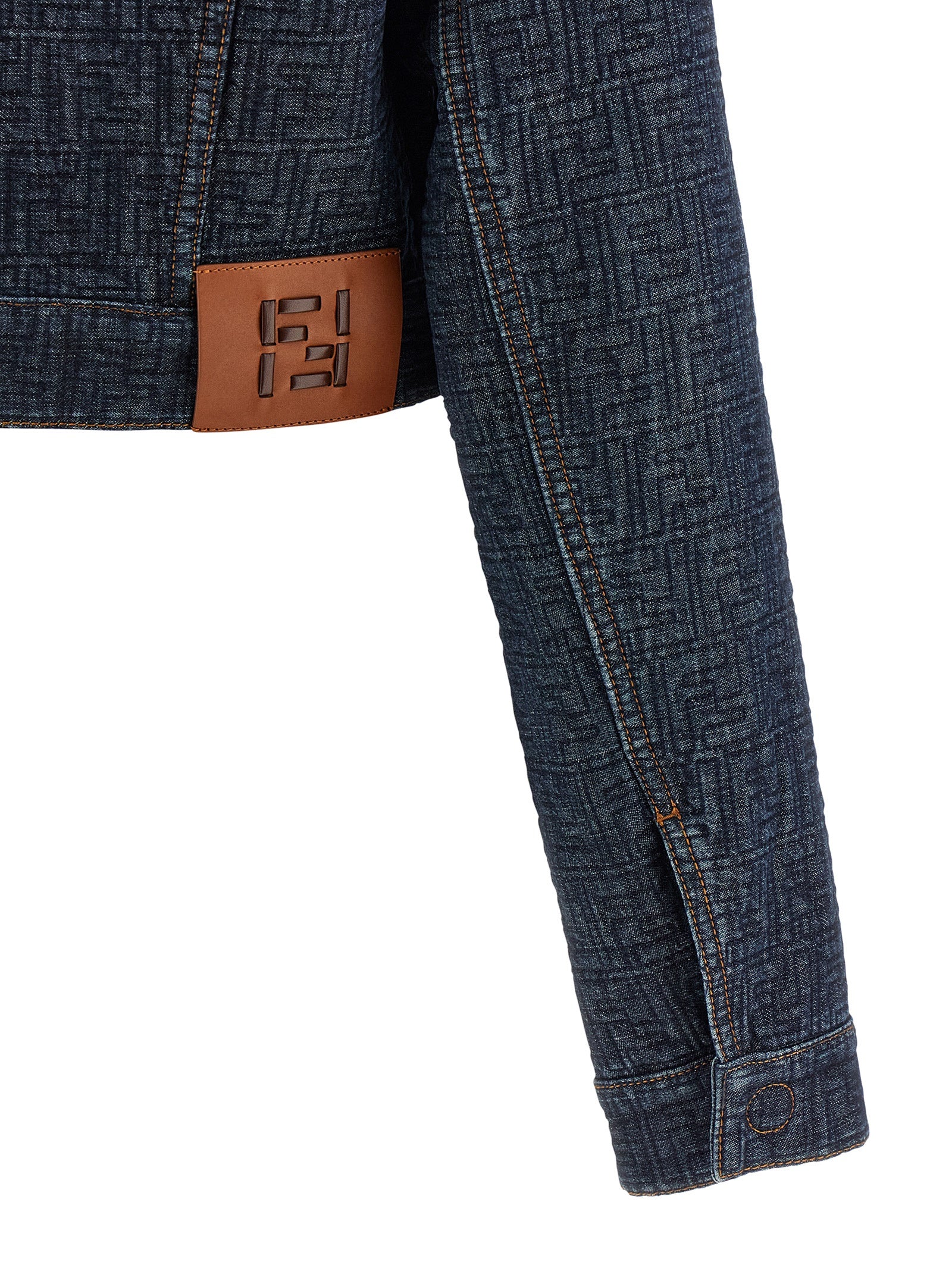 Fendi Blue Denim Cotton Jacket